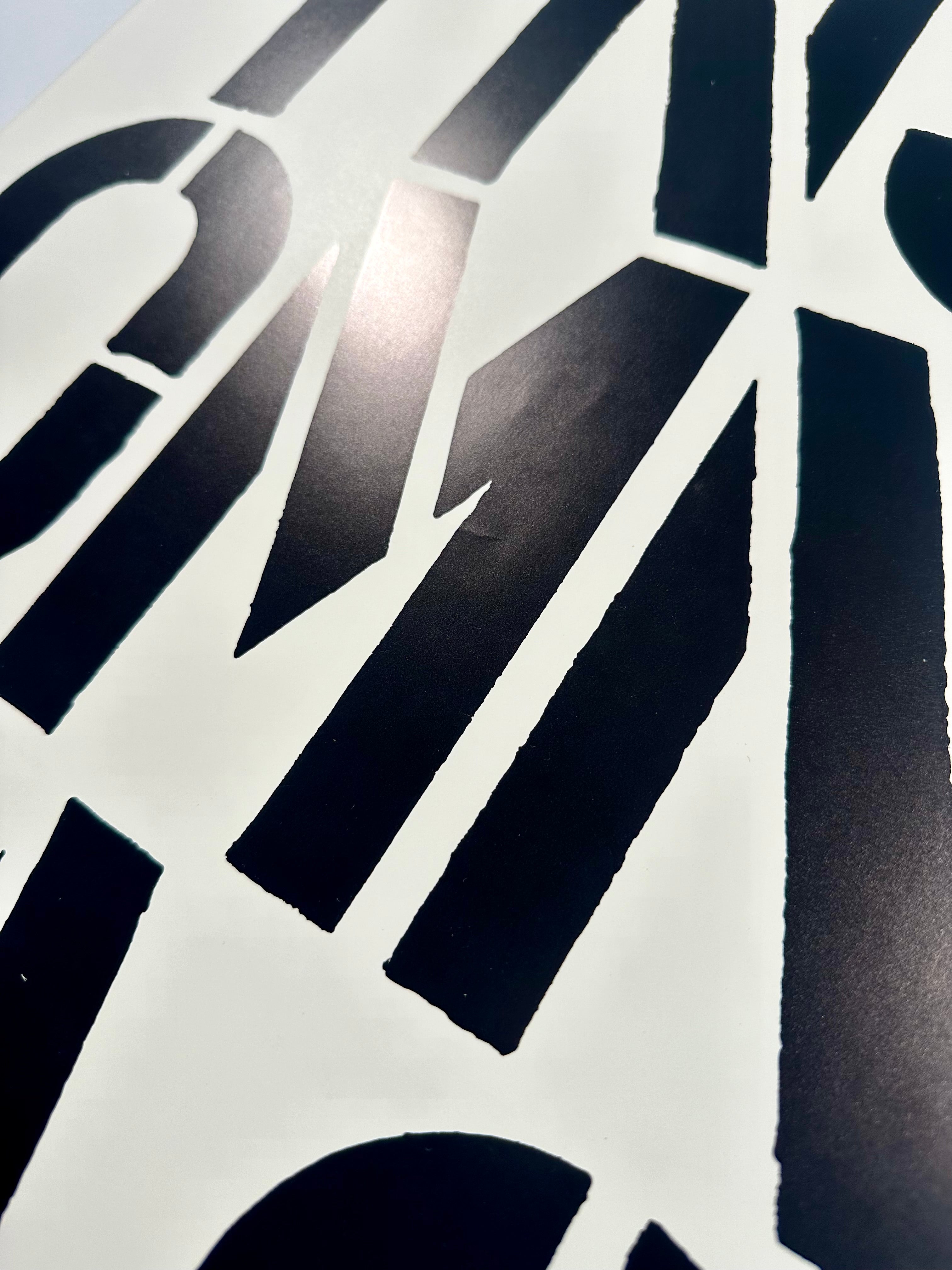 Insomniac, Page from Black Book, 1989 by Christopher Wool