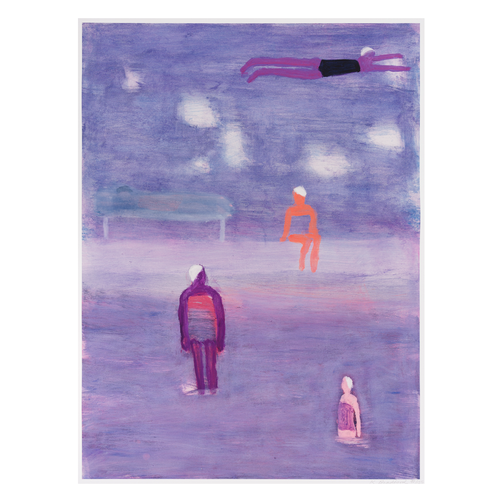 Swimmers in Fog, 2021 by  Katherine Bradford