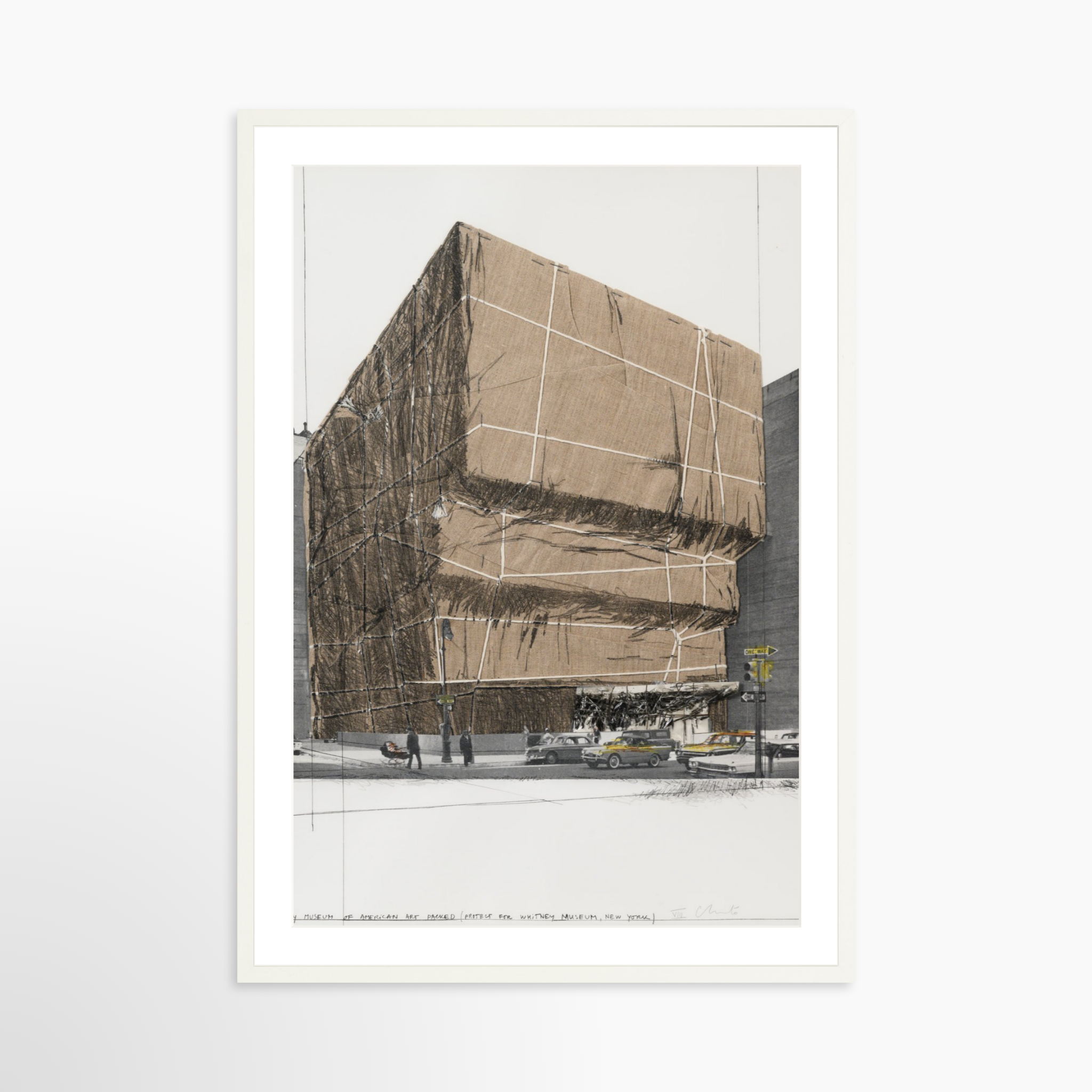 Whitney Museum of American Art, Packed, Project for New York, 1971 by Christo & Jeanne-Claude