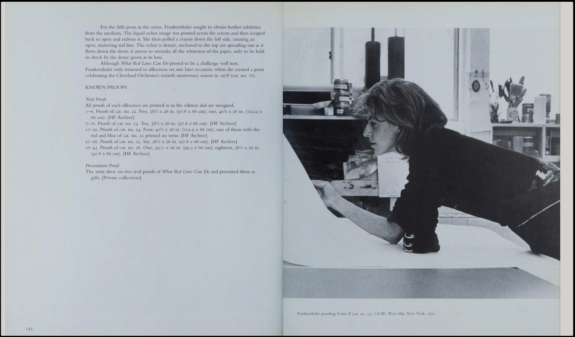 What Red Lines Can Do (Harrison 25), 1970 by Helen Frankenthaler