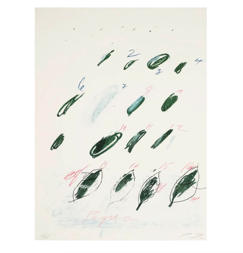 Fagus Silvatica, from Natural History Part II: Some Trees of Italy, 1976 by Cy Twombly