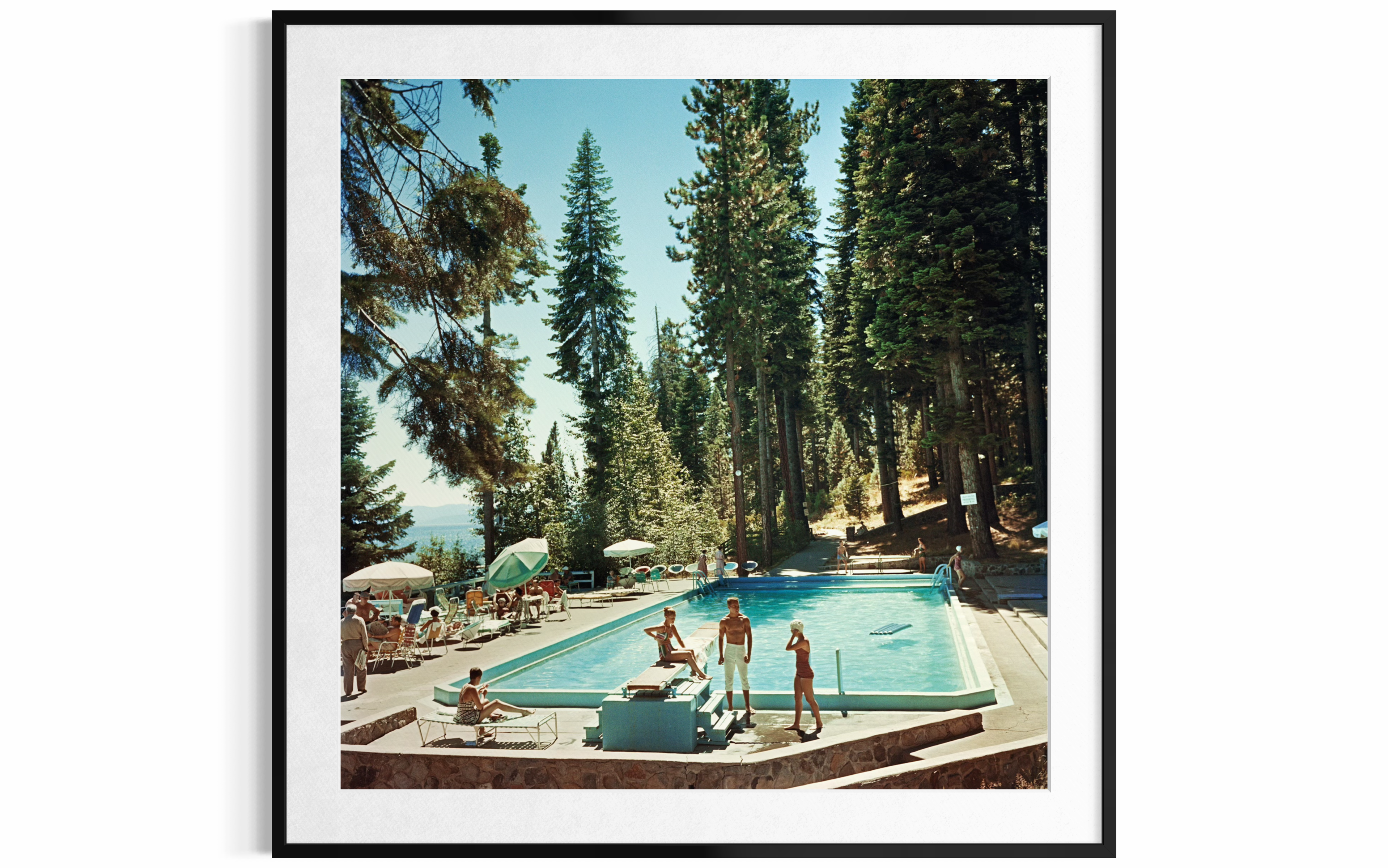 Pool At Lake Tahoe, 1959 by Slim Aarons
