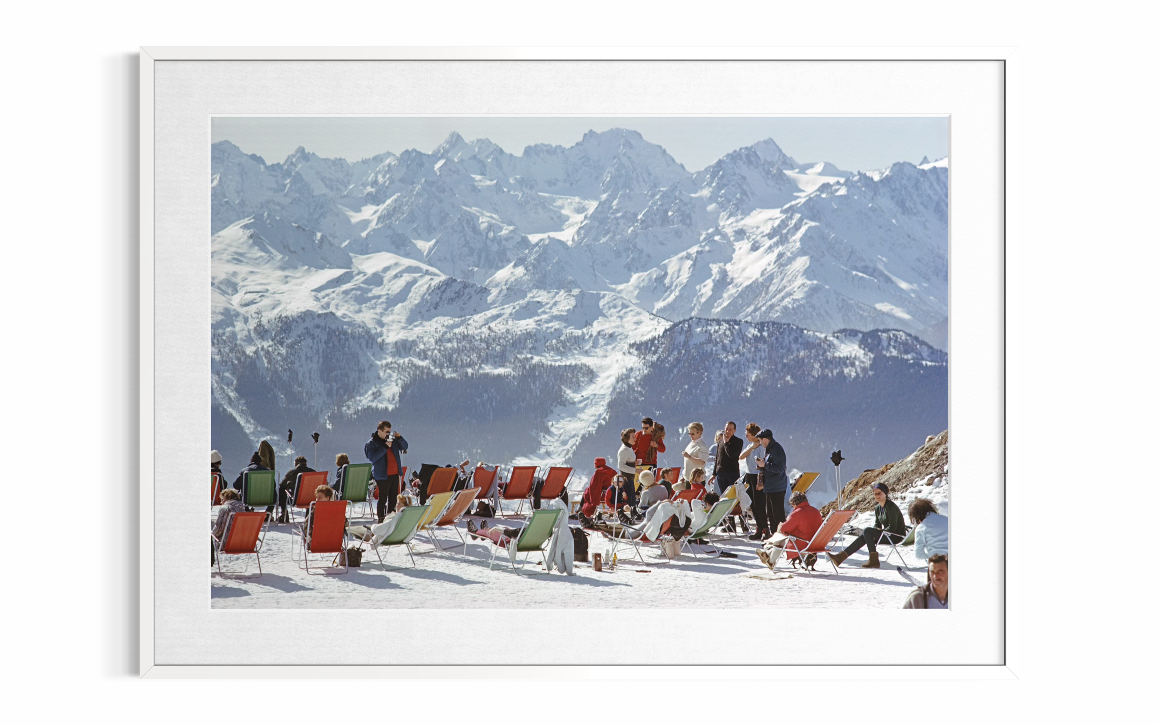 Lounging In Verbier (Swiss Alps), 1964 by Slim Aarons
