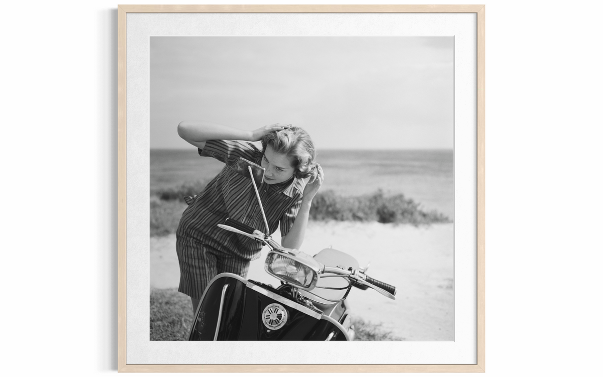 Faith Gibbons (Holiday Hair Check), 1958 by Slim Aarons