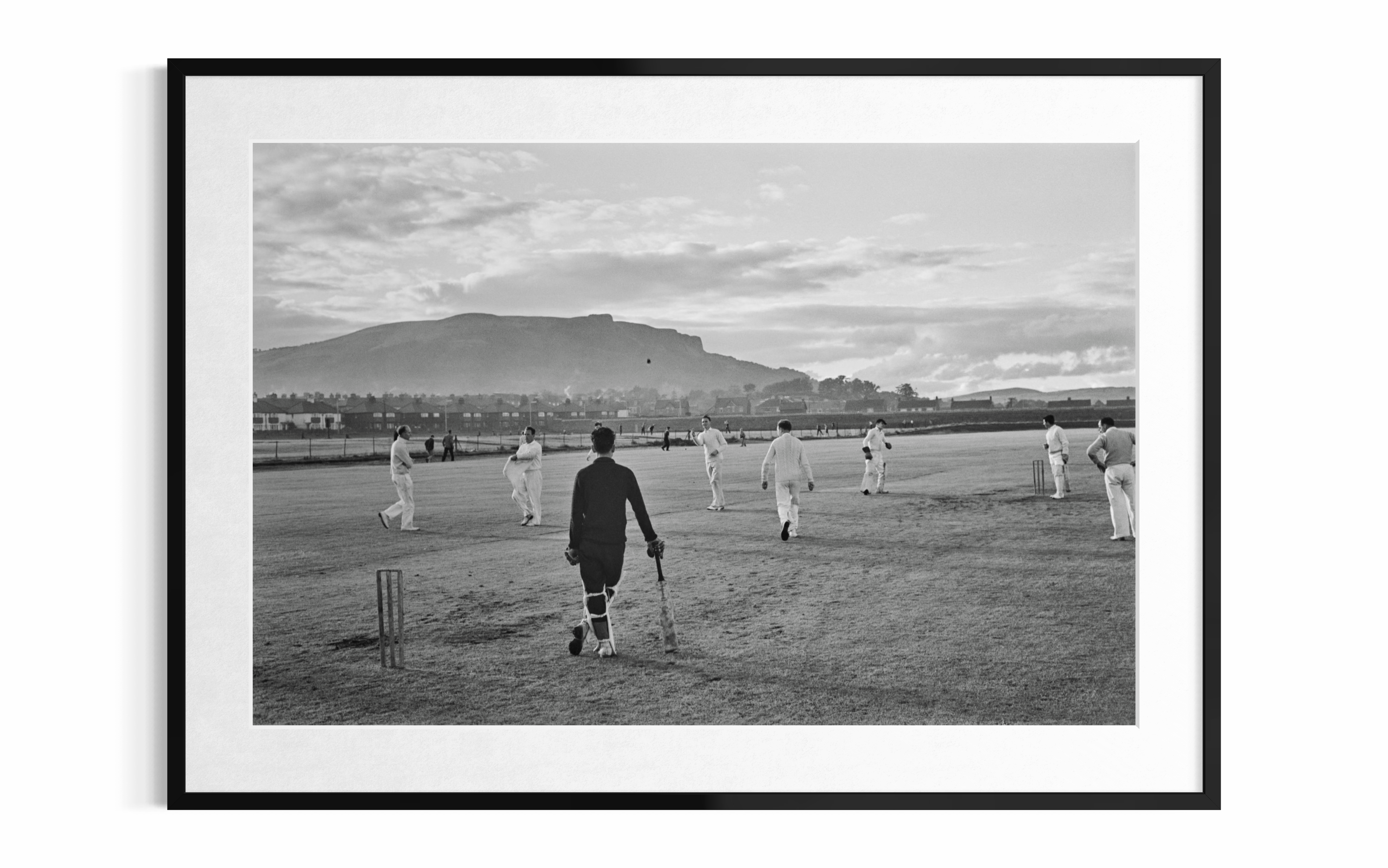 Cricketers on the Pitch (Belfast), 1962 by Slim Aarons