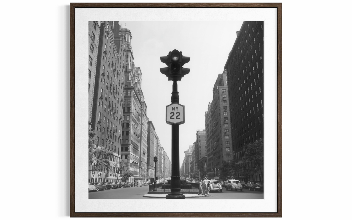 NY Lights (New York City), 1953 by Slim Aarons