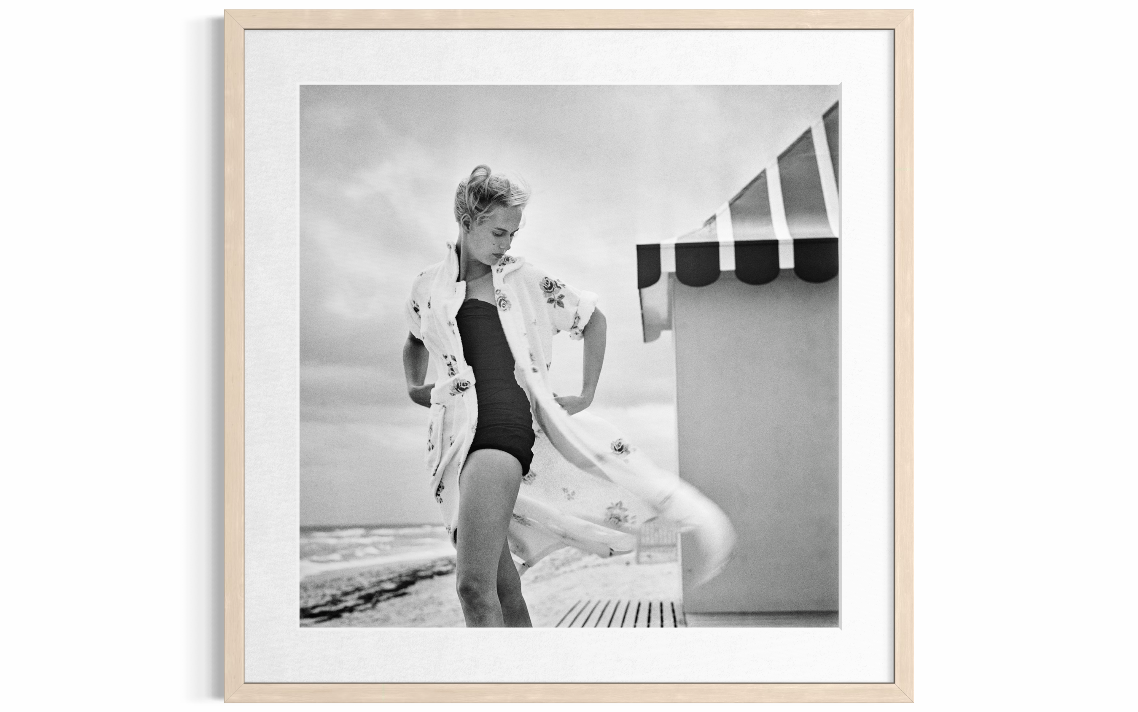 Pulitzer On The Beach, 1955 by Slim Aarons