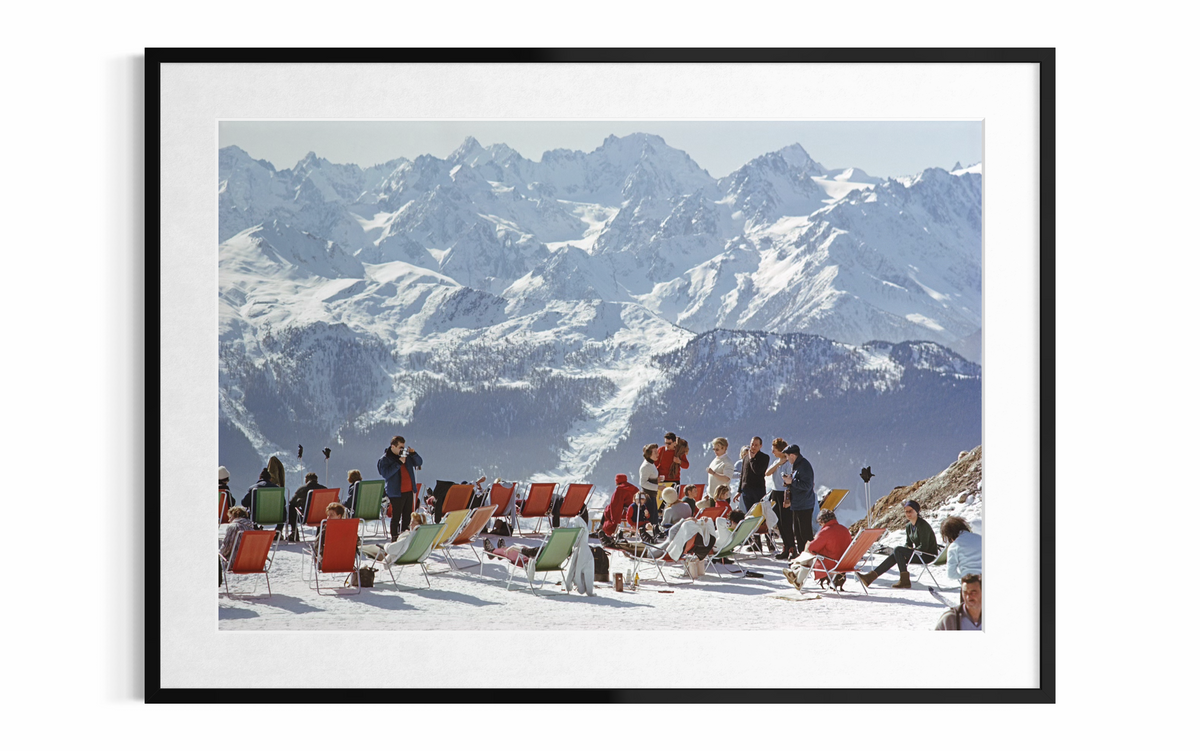 Lounging In Verbier (Swiss Alps), 1964 by Slim Aarons