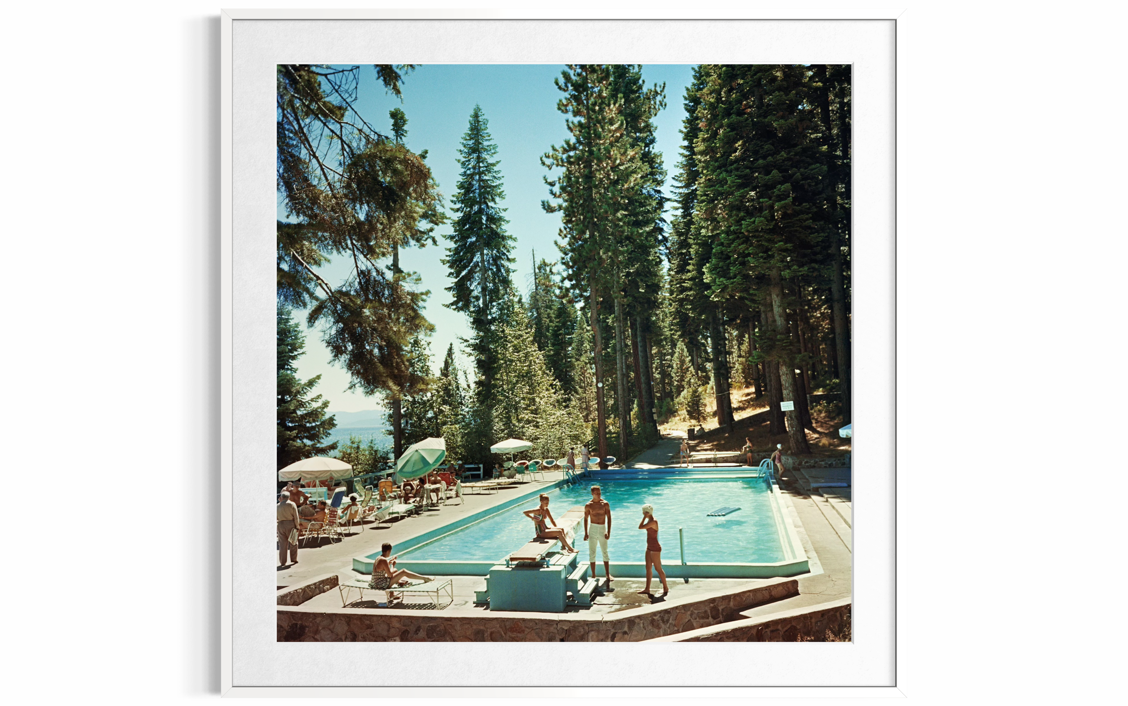 Pool At Lake Tahoe, 1959 by Slim Aarons