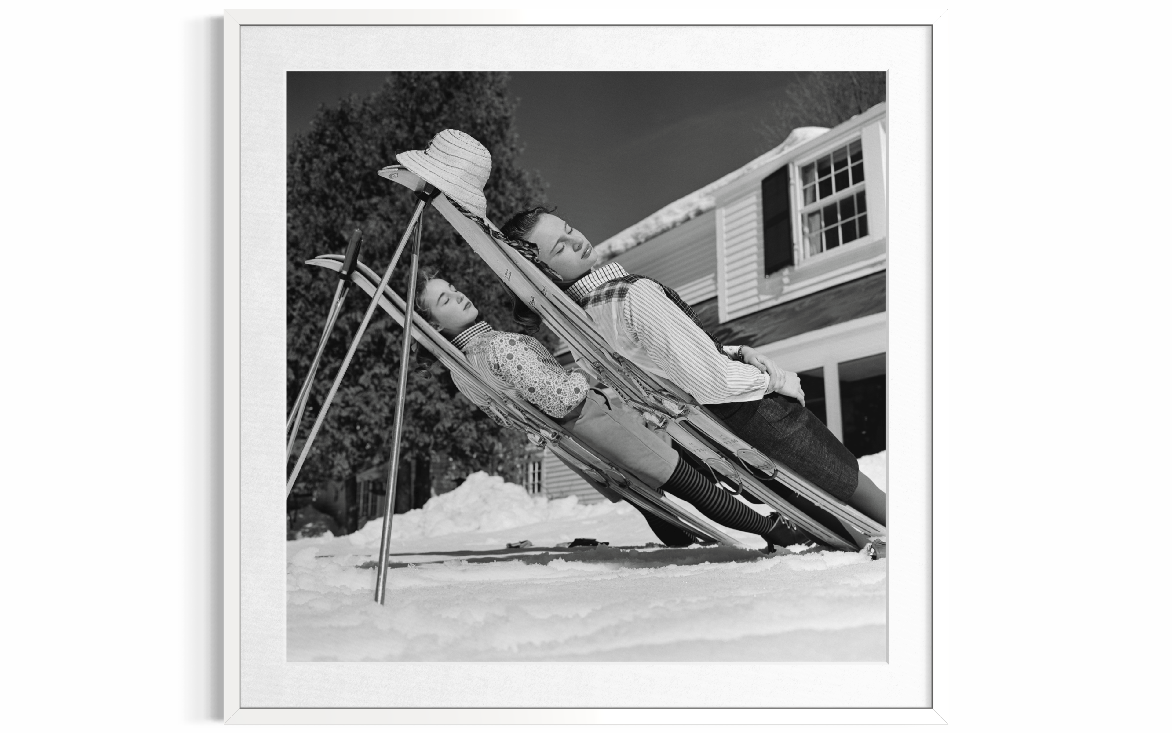 New England Skiing, 1955 by Slim Aarons