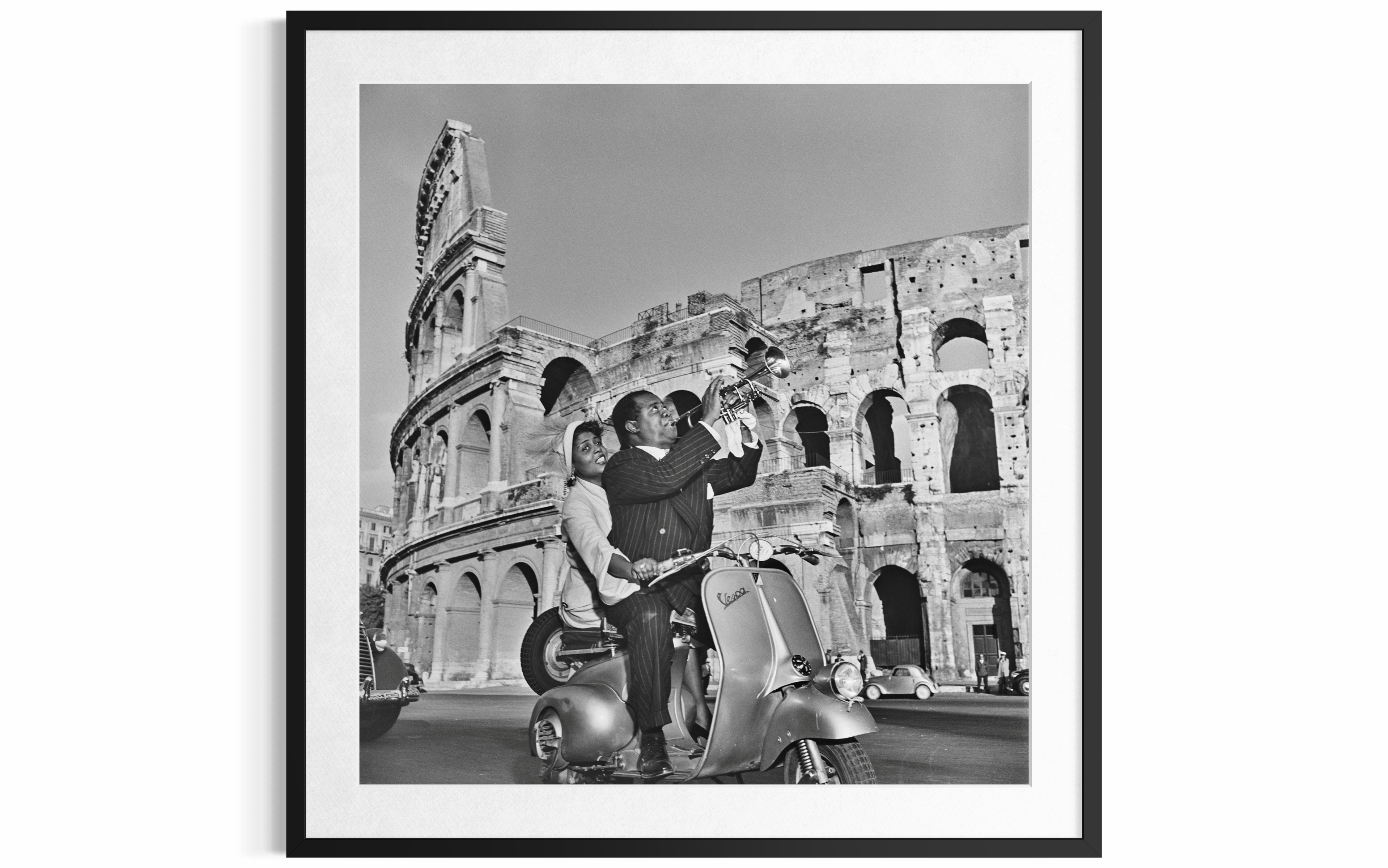 Louis Armstrong (Jazz Scooter), 1948 by Slim Aarons