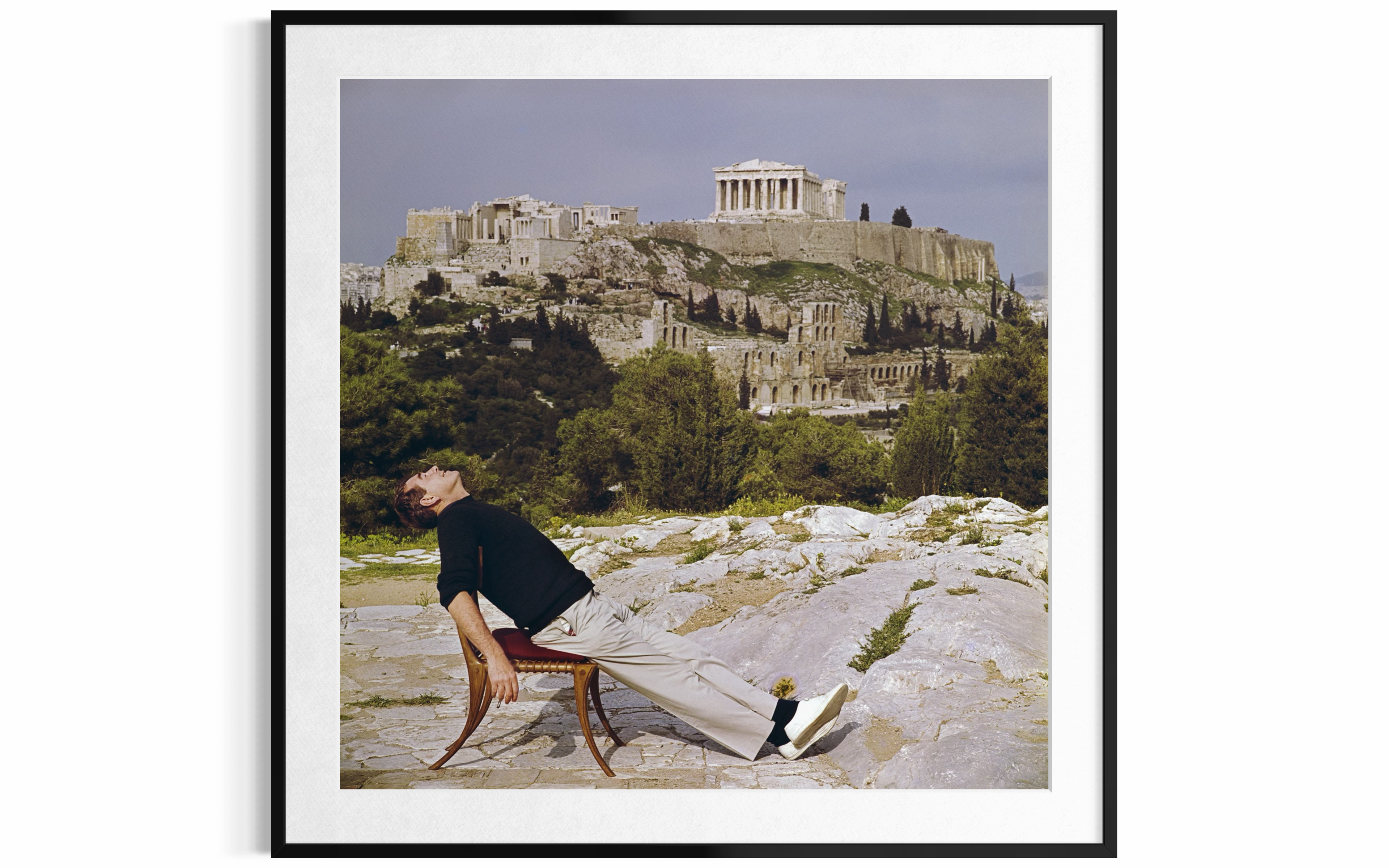 Civilised Snooze (Athens), 1955 by Slim Aarons