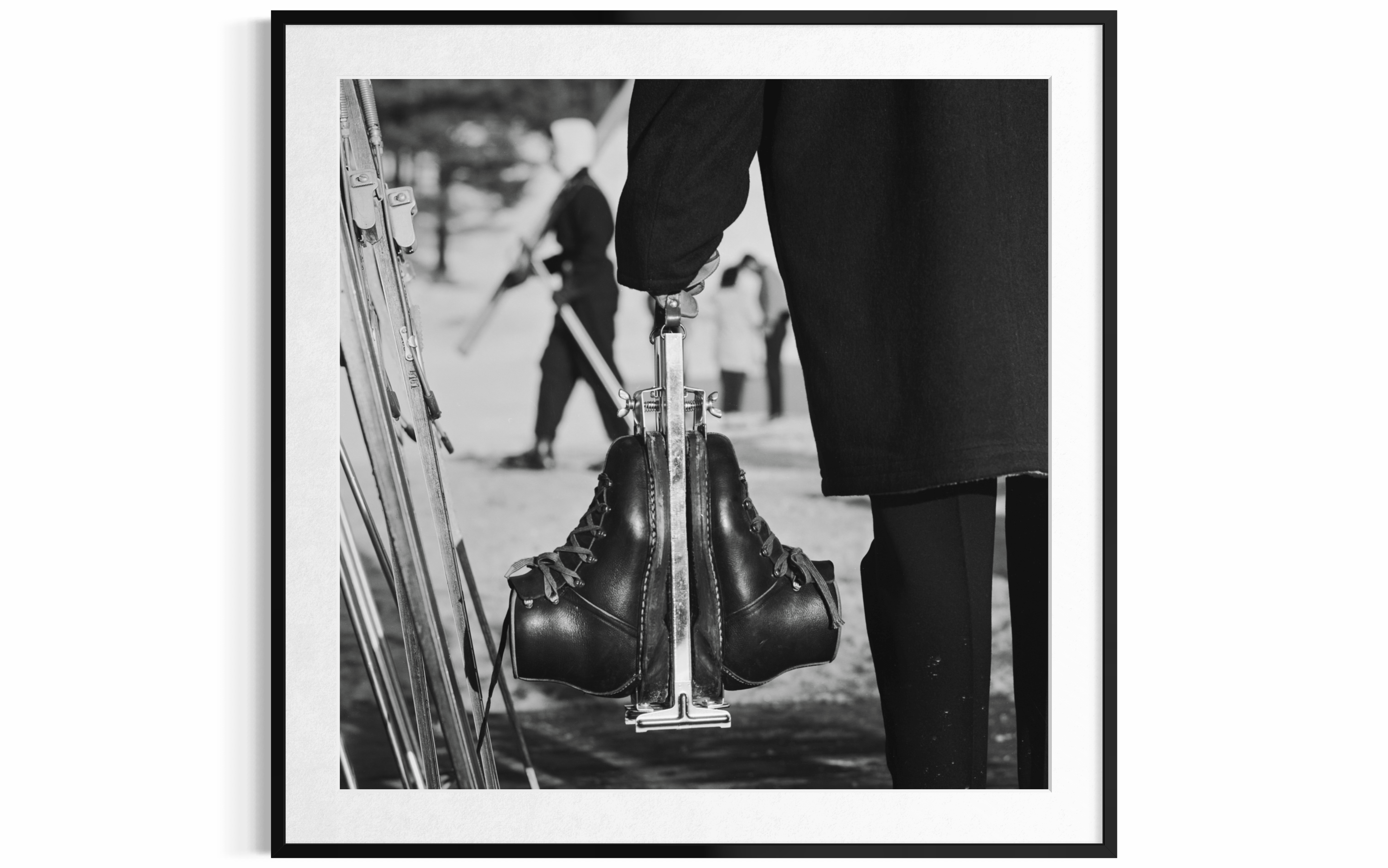 New England Skiing (Boots), 1955 by Slim Aarons