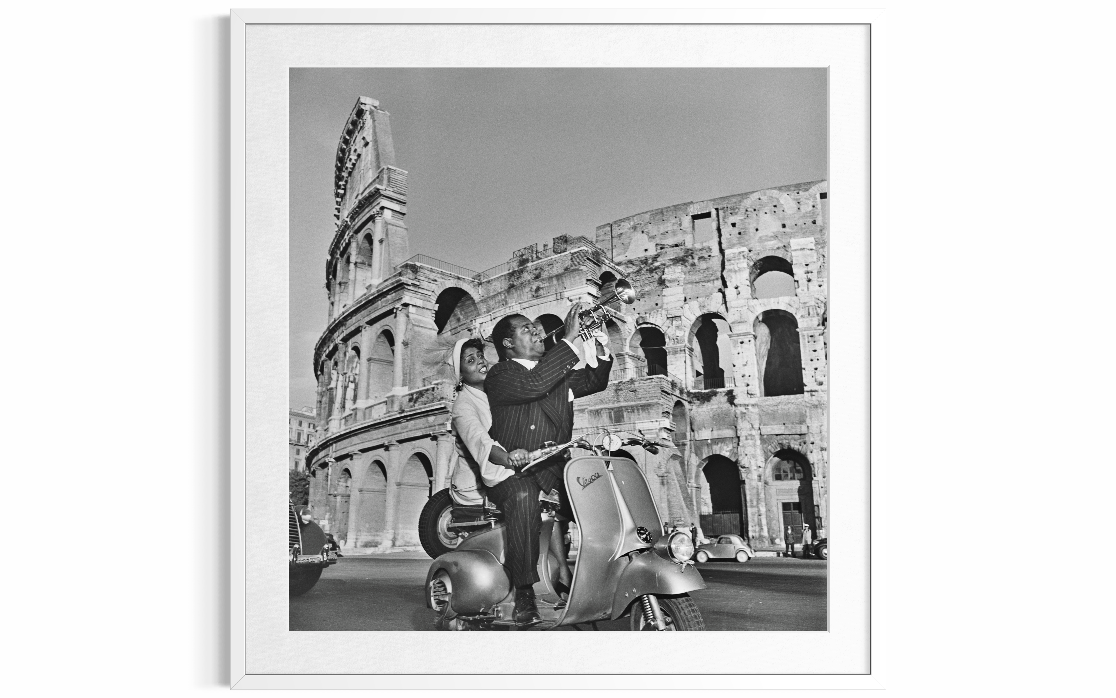 Louis Armstrong (Jazz Scooter), 1948 by Slim Aarons