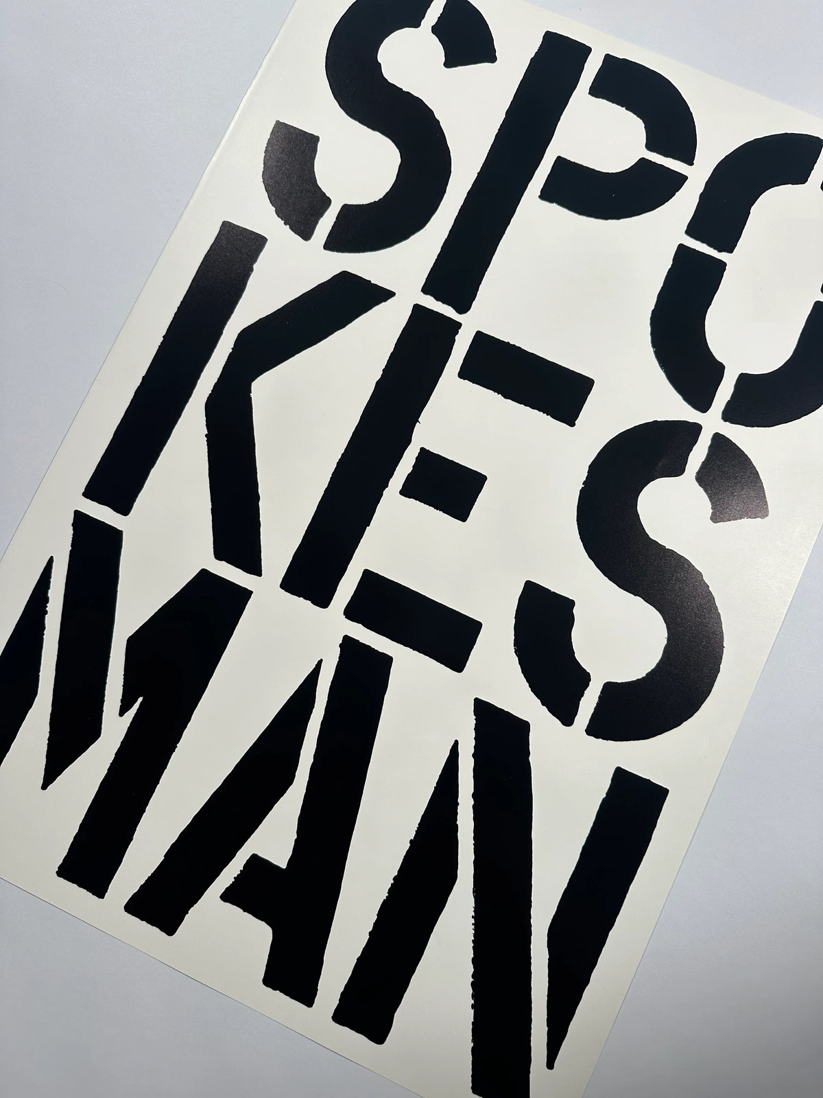 Spokesman (page from Black Book), 1989 by Christopher Wool