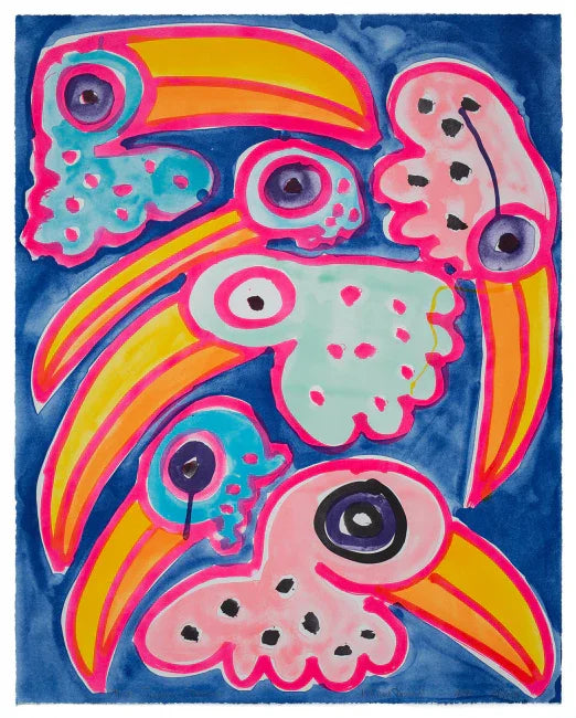 Toco Toucan Toucano, 2020 by  Katherine Bernhardt