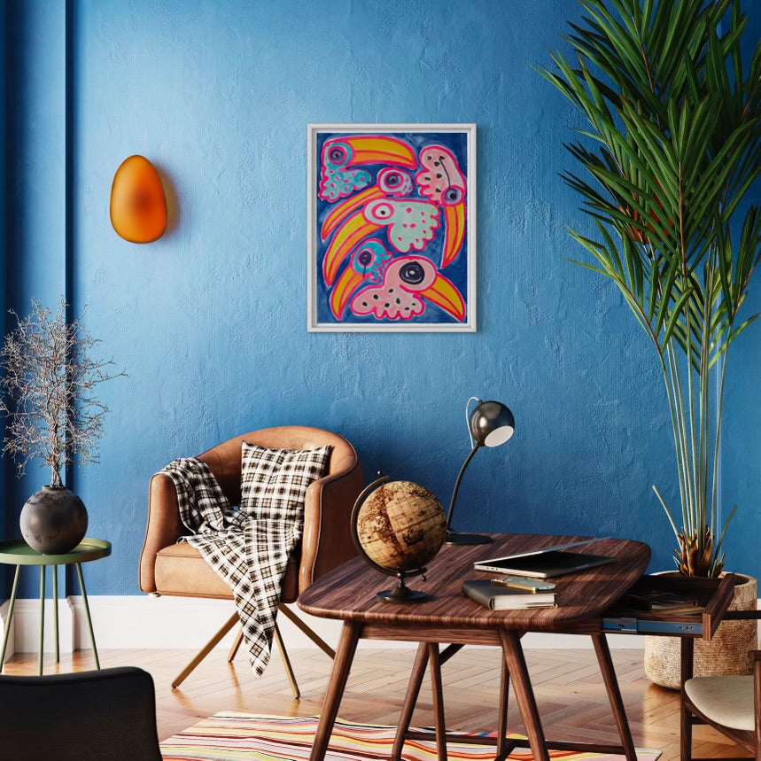 Toco Toucan Toucano, 2020 by  Katherine Bernhardt
