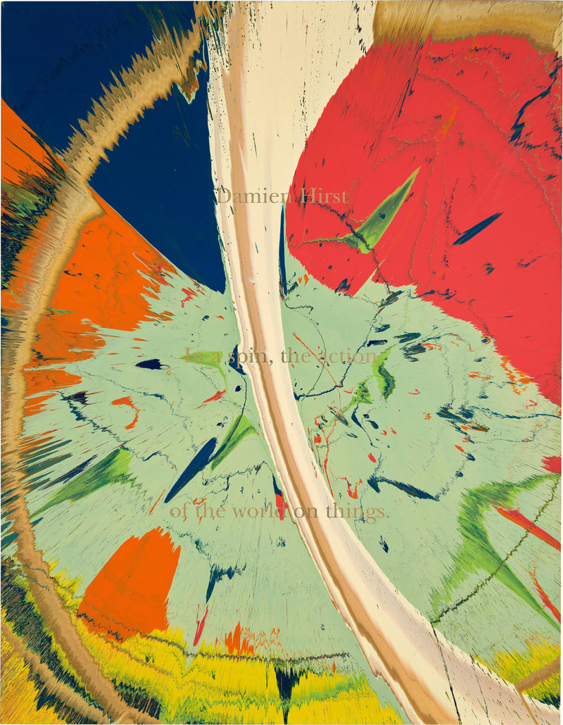 Unique Spin Painting from (In a Spin, the Action of the World on Things, Volume I), 2002 by  Damien Hirst