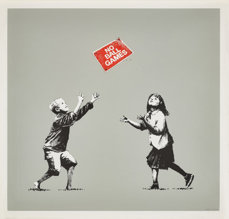 Banksy — No Ball Games (Grey), 2009 — Edition Guide