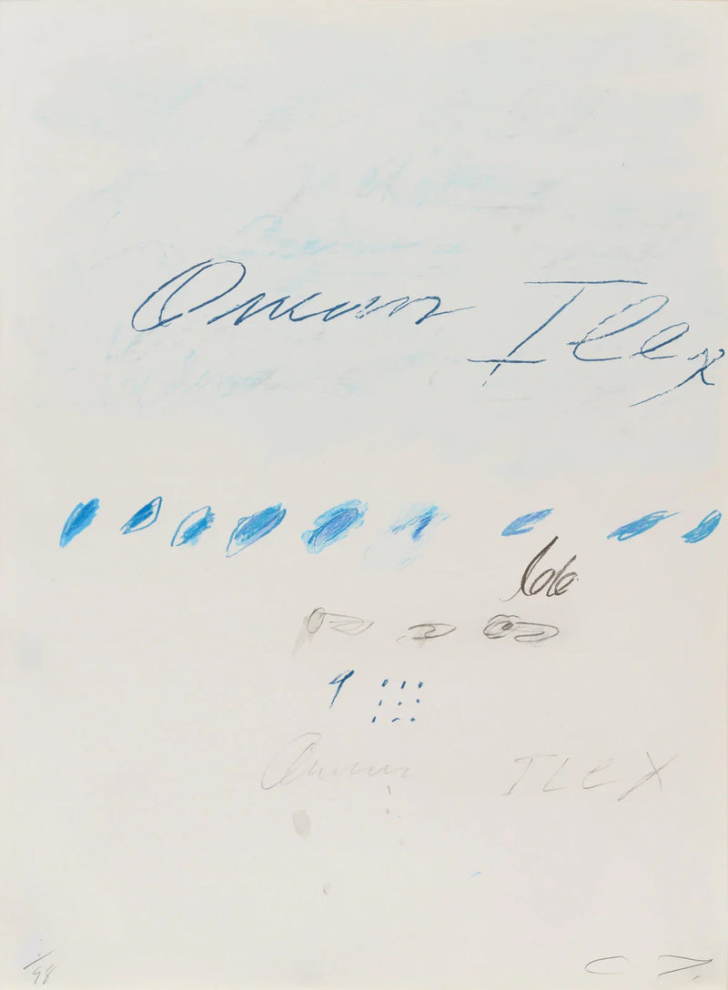 Quercus Ilex, from Natural History Part II: Some Trees of Italy, 1976 by Cy Twombly
