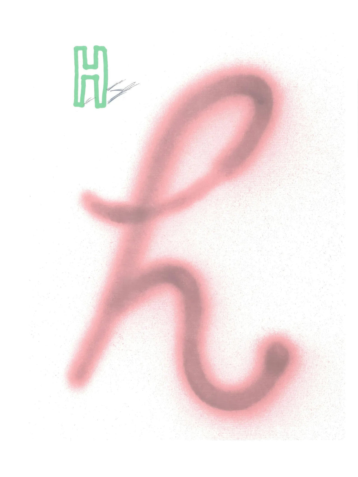 David Hockney, H, from Hockney's Alphabet, 1991 — lithograph