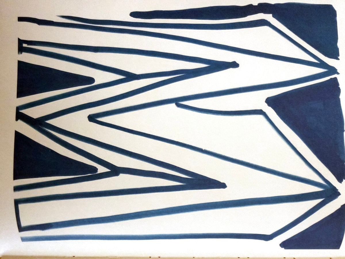 David Hockney letter M, in-hand view