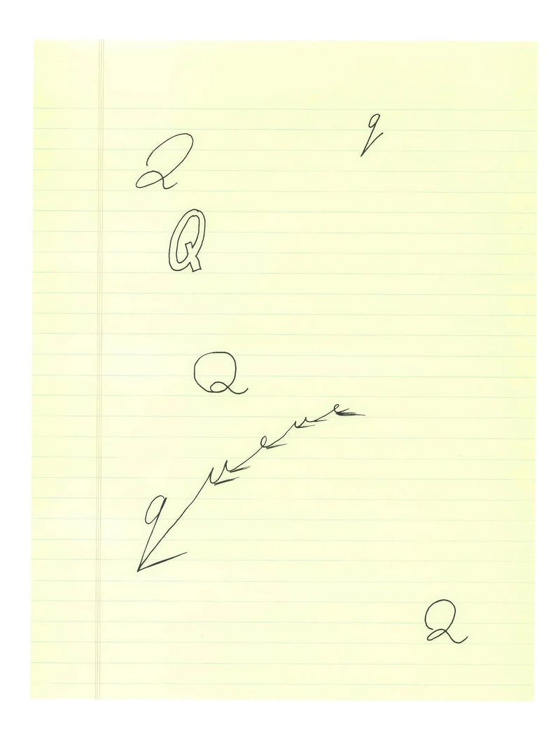 David Hockney, Q, from Hockney's Alphabet, 1991 — lithograph