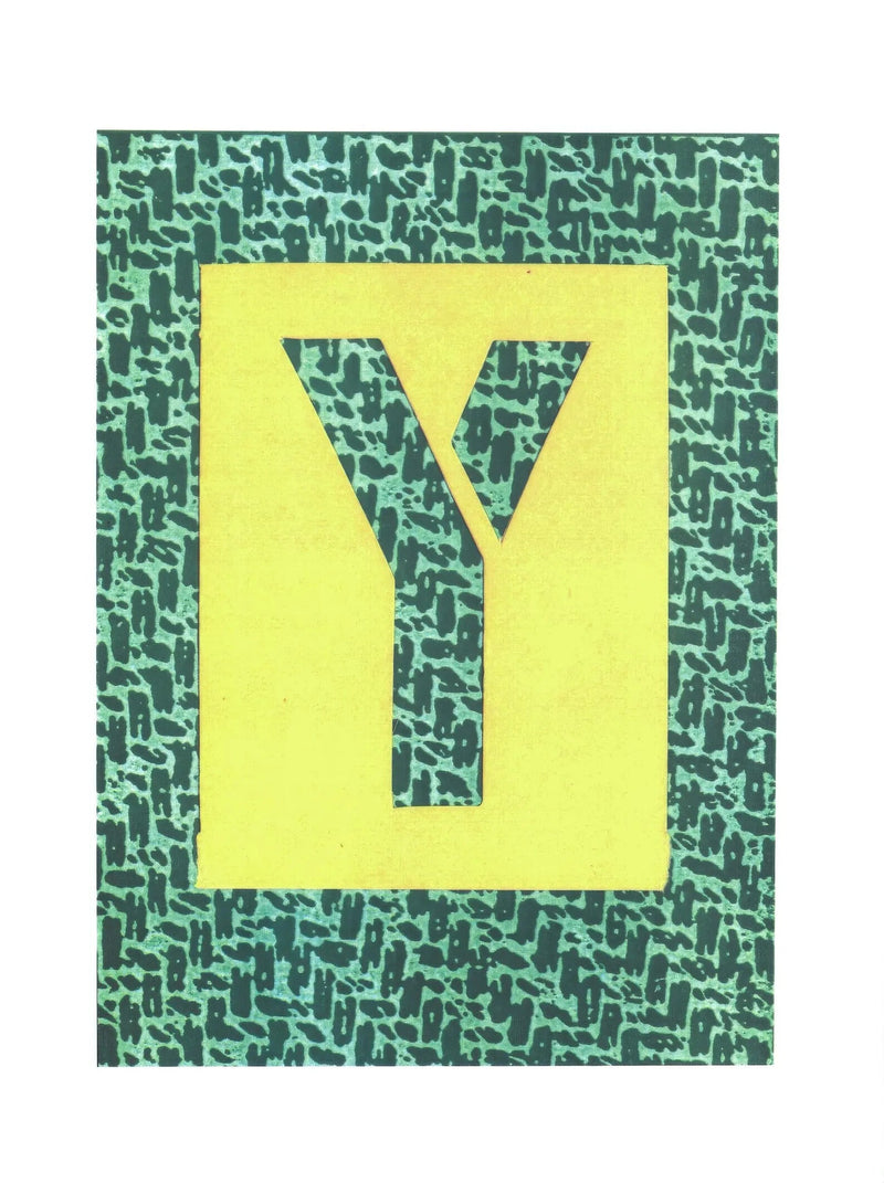 David Hockney, Y, from Hockney's Alphabet, 1991 — lithograph