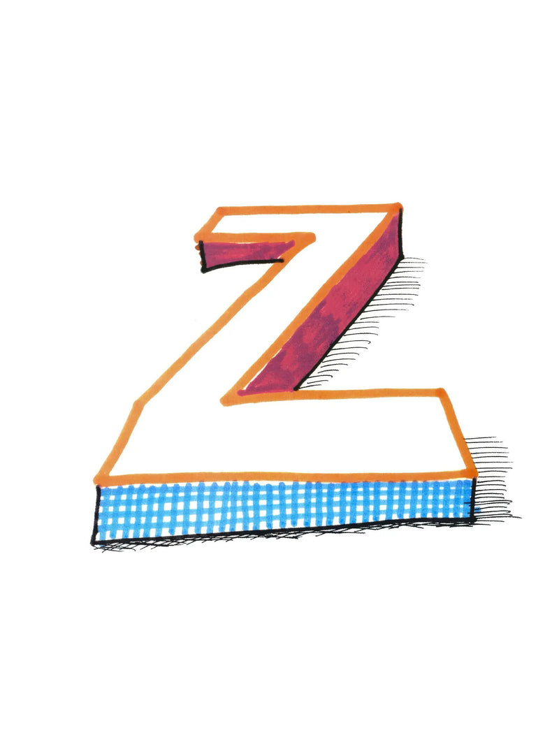 Z, from Hockney's Alphabet, 1991