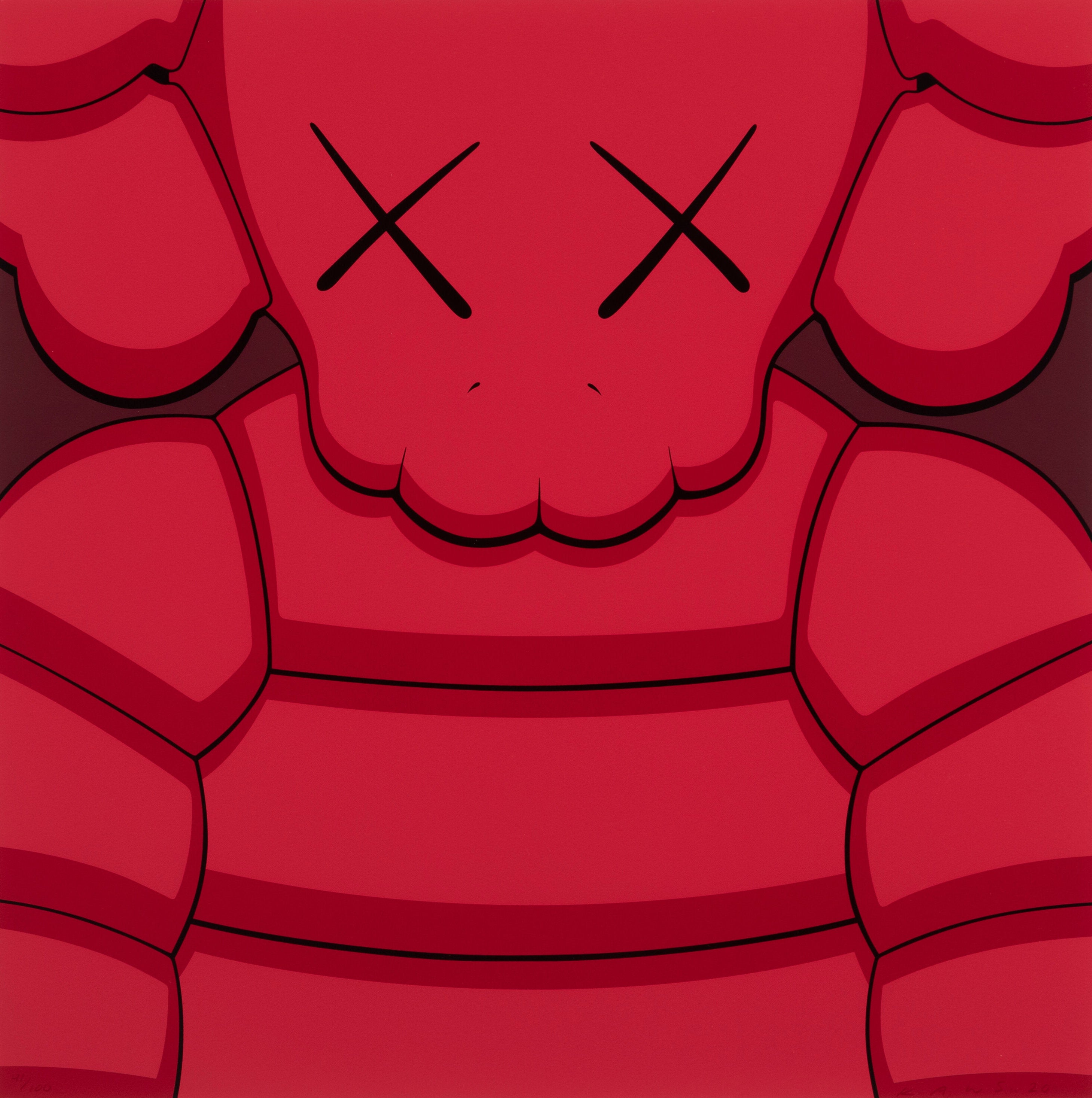 What Party (Red), 2020 by  Kaws