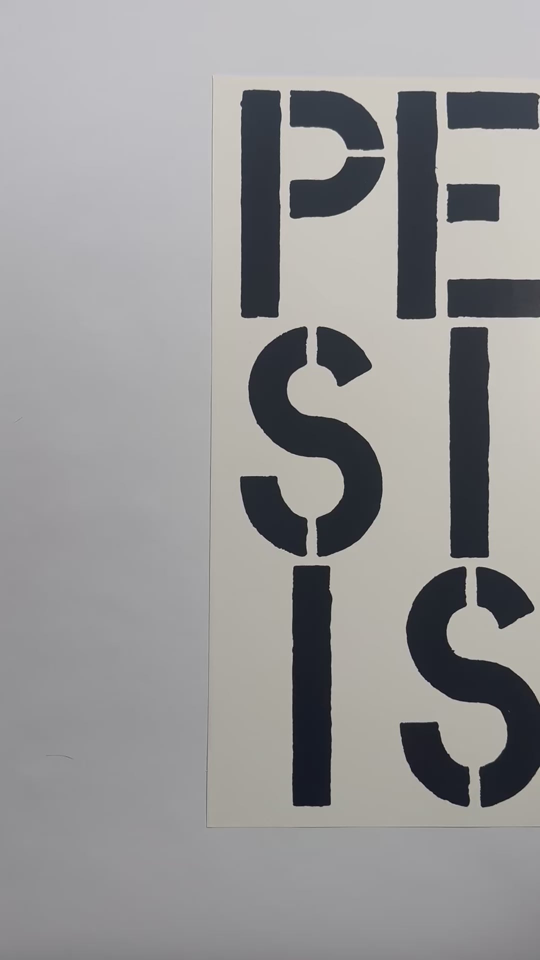 Pessimist (page from Black Book), 1989 by Christopher Wool