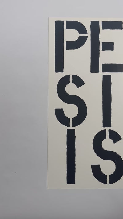 Pessimist (page from Black Book), 1989 by Christopher Wool