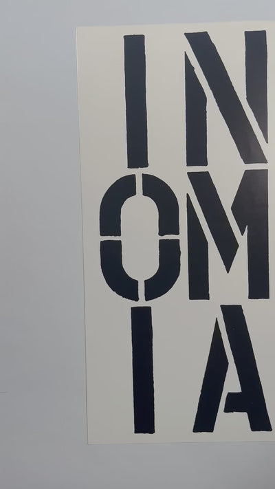 Insomniac, Page from Black Book, 1989 by Christopher Wool