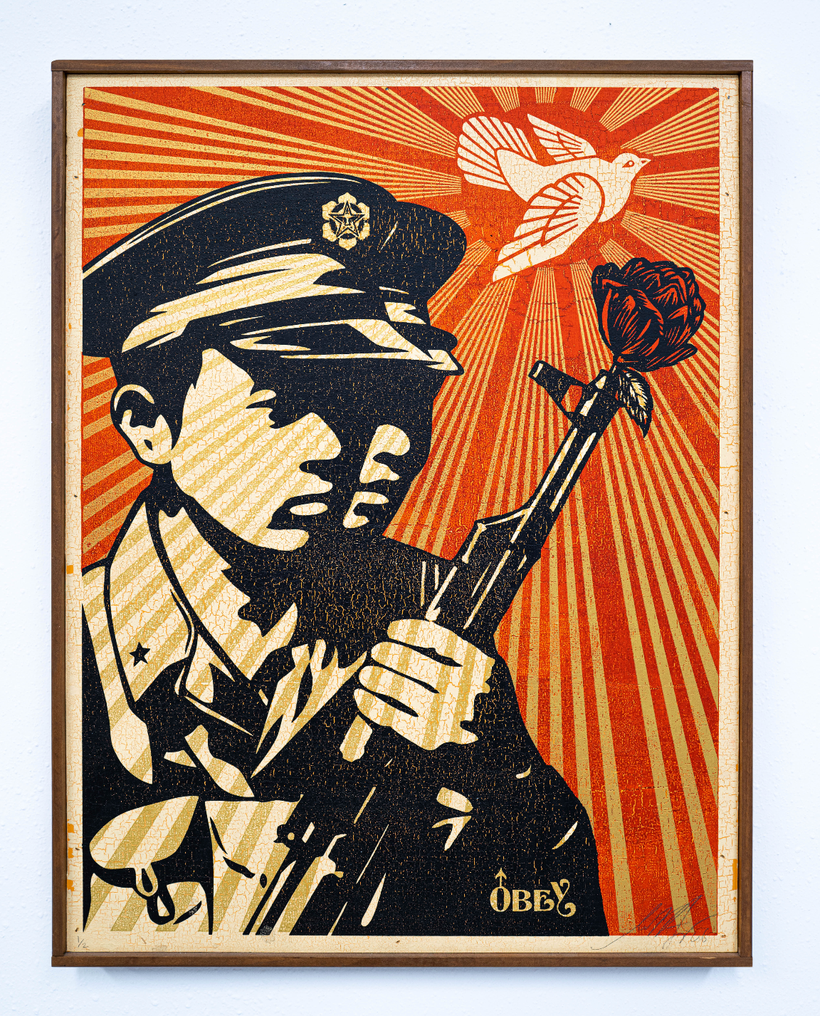 Chinese Soldiers (On Wood), 2006 by  Shepard Fairey