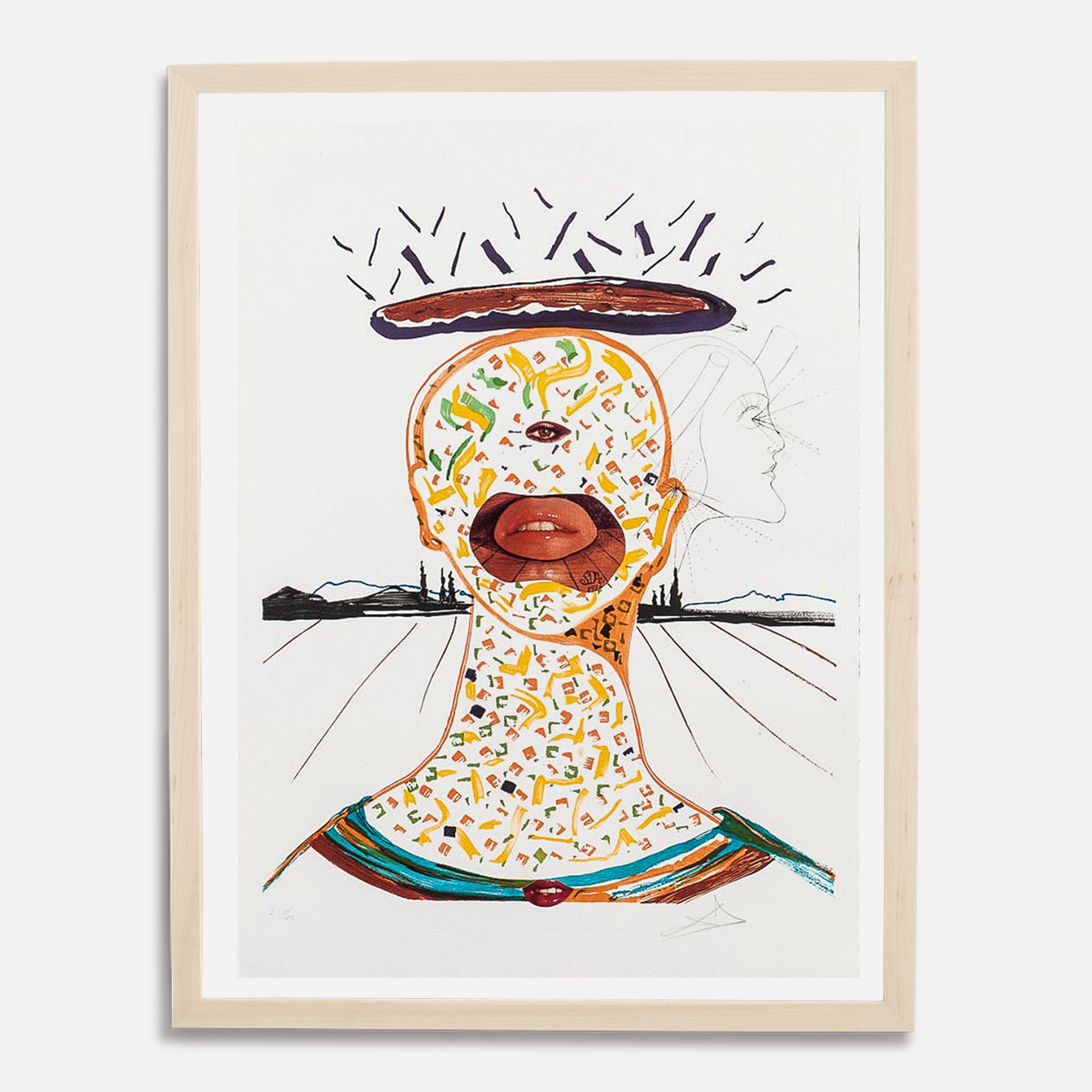 Cyclopean Make-Up (Imagination & Objects of the Future Portfolio), 1975-1976 by  Salvador Dali
