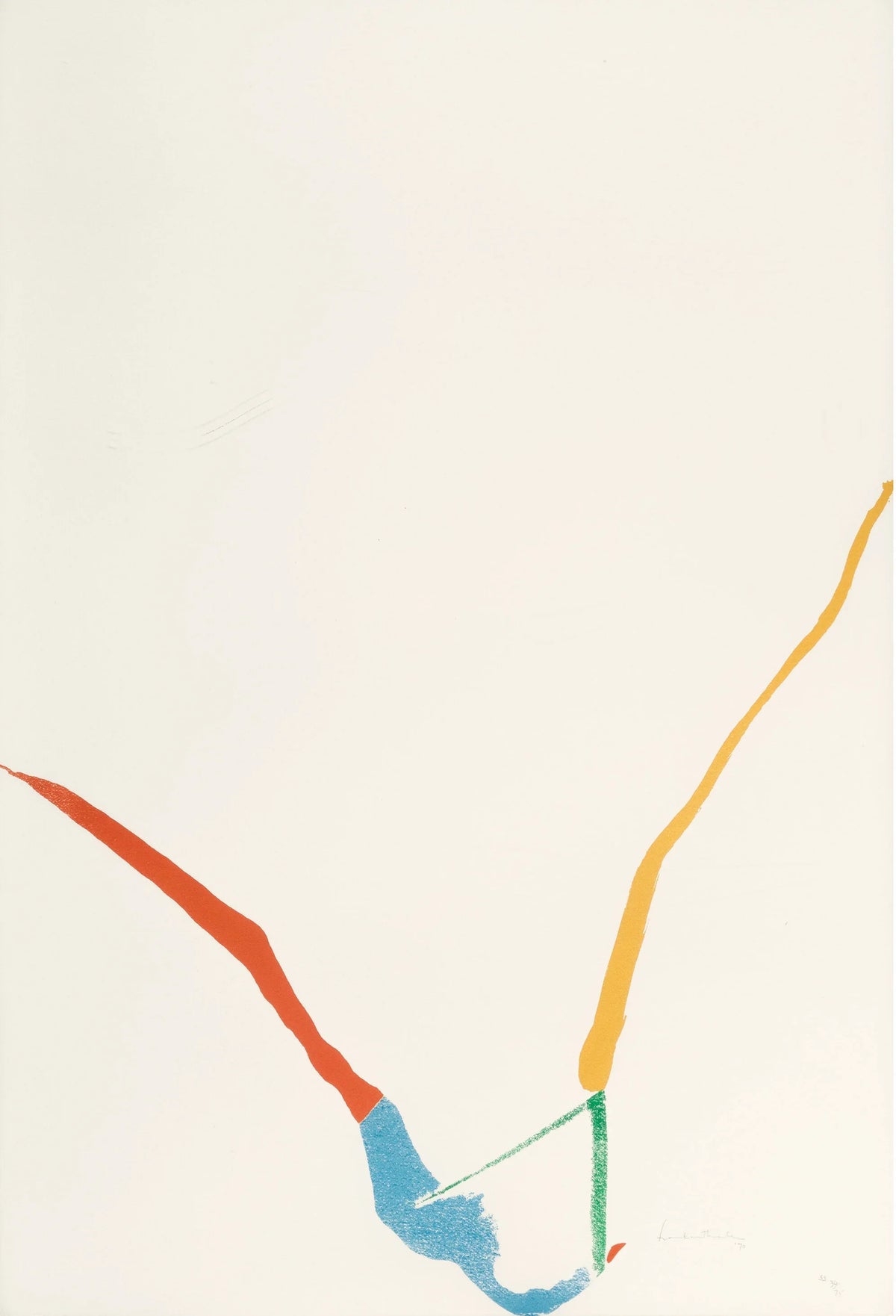 What Red Lines Can Do (Harrison 22), 1970 by  Helen Frankenthaler