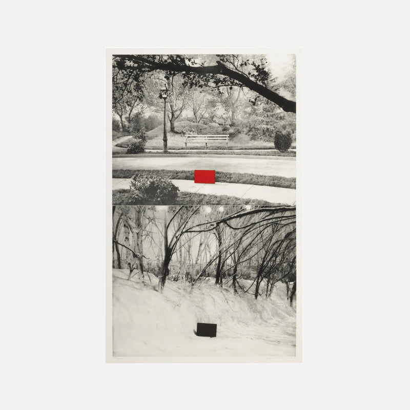 Two Sets (One with Bench) (C.-H. 49), 1989-90 by  John Baldessari