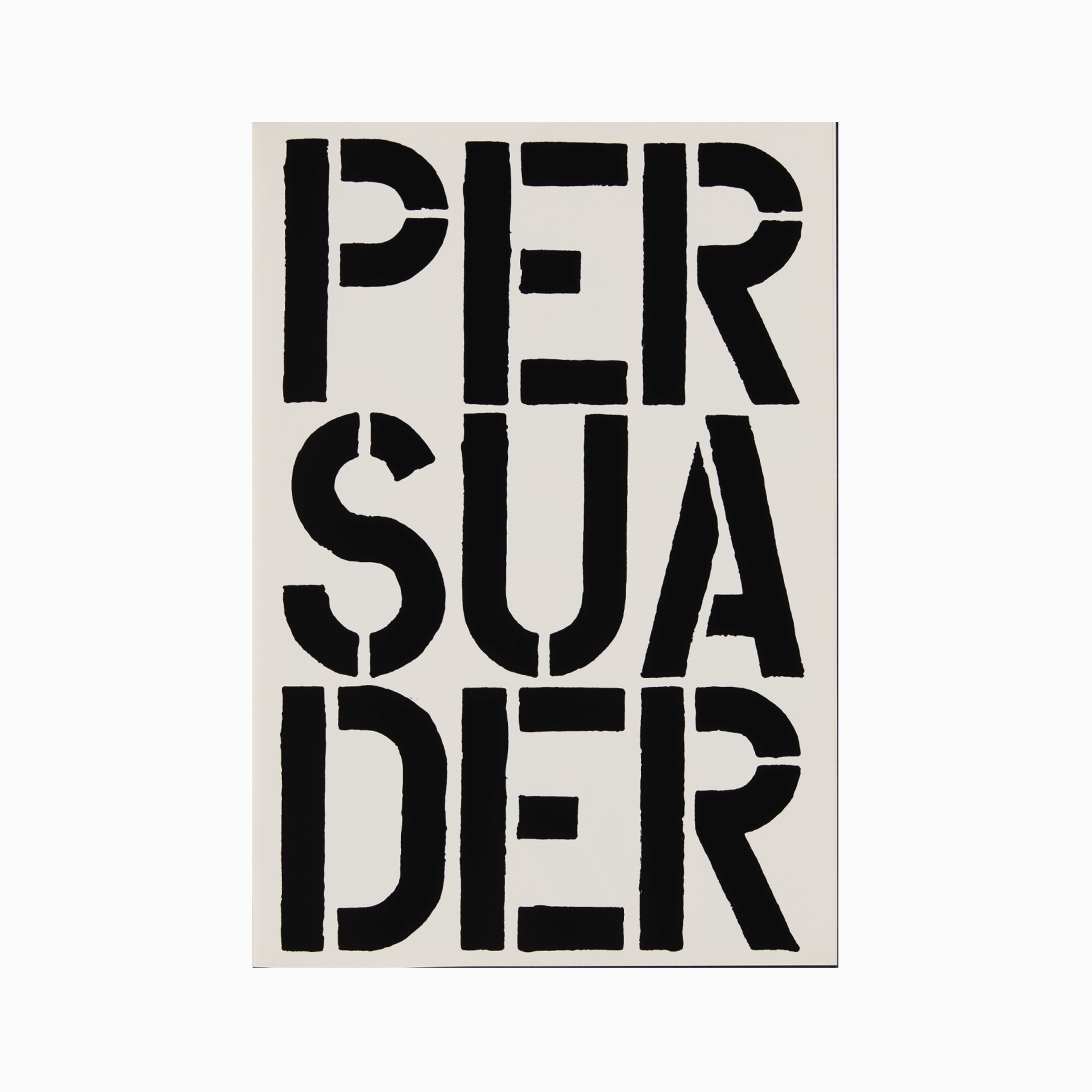 Persuader (page from Black Book), 1989 by Christopher Wool