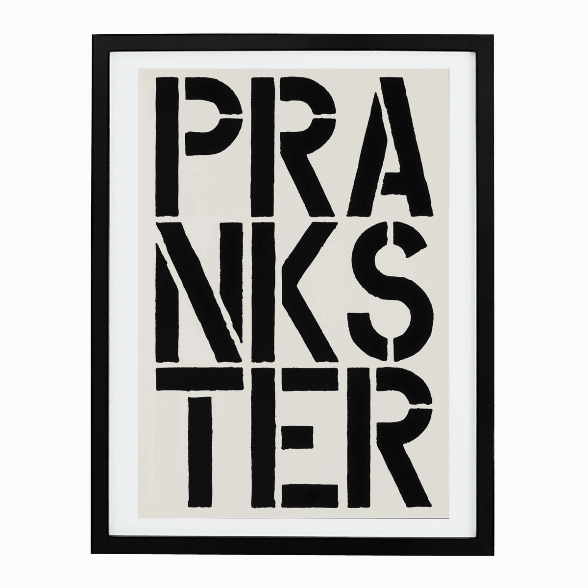 Prankster (page from Black Book), 1989 by  Christopher Wool