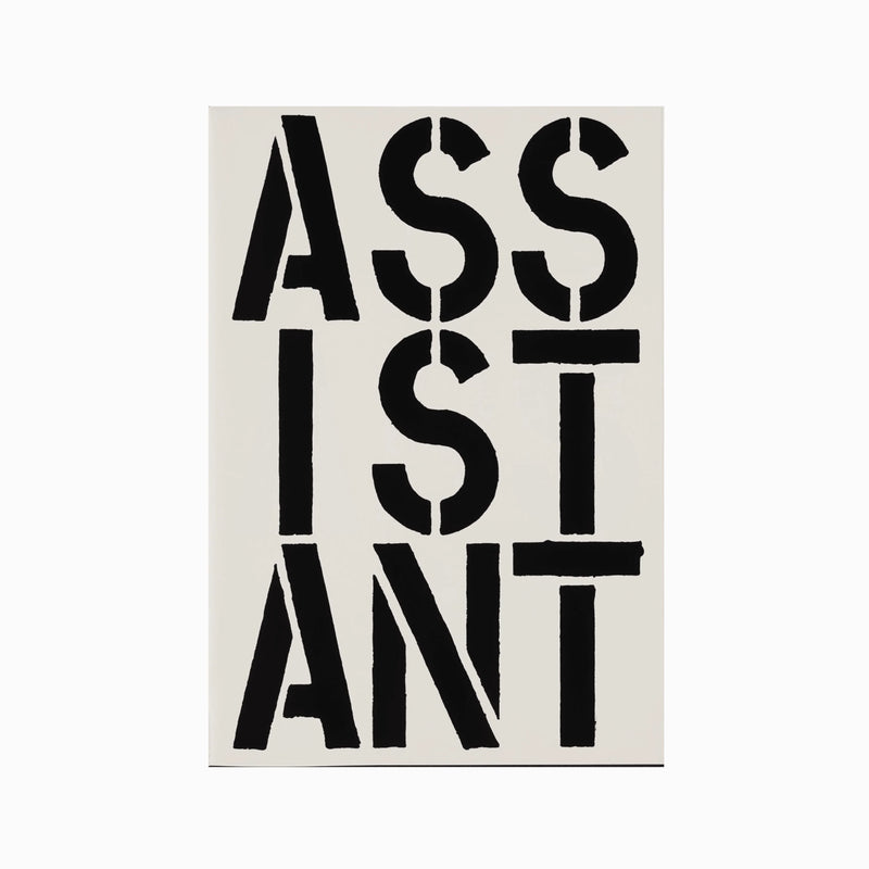 Assistant (page from Black Book), 1989 by Christopher Wool