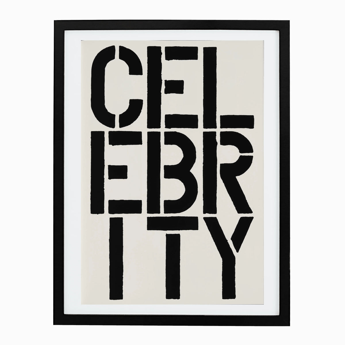 Celebrity (page from Black Book), 1989 by Christopher Wool