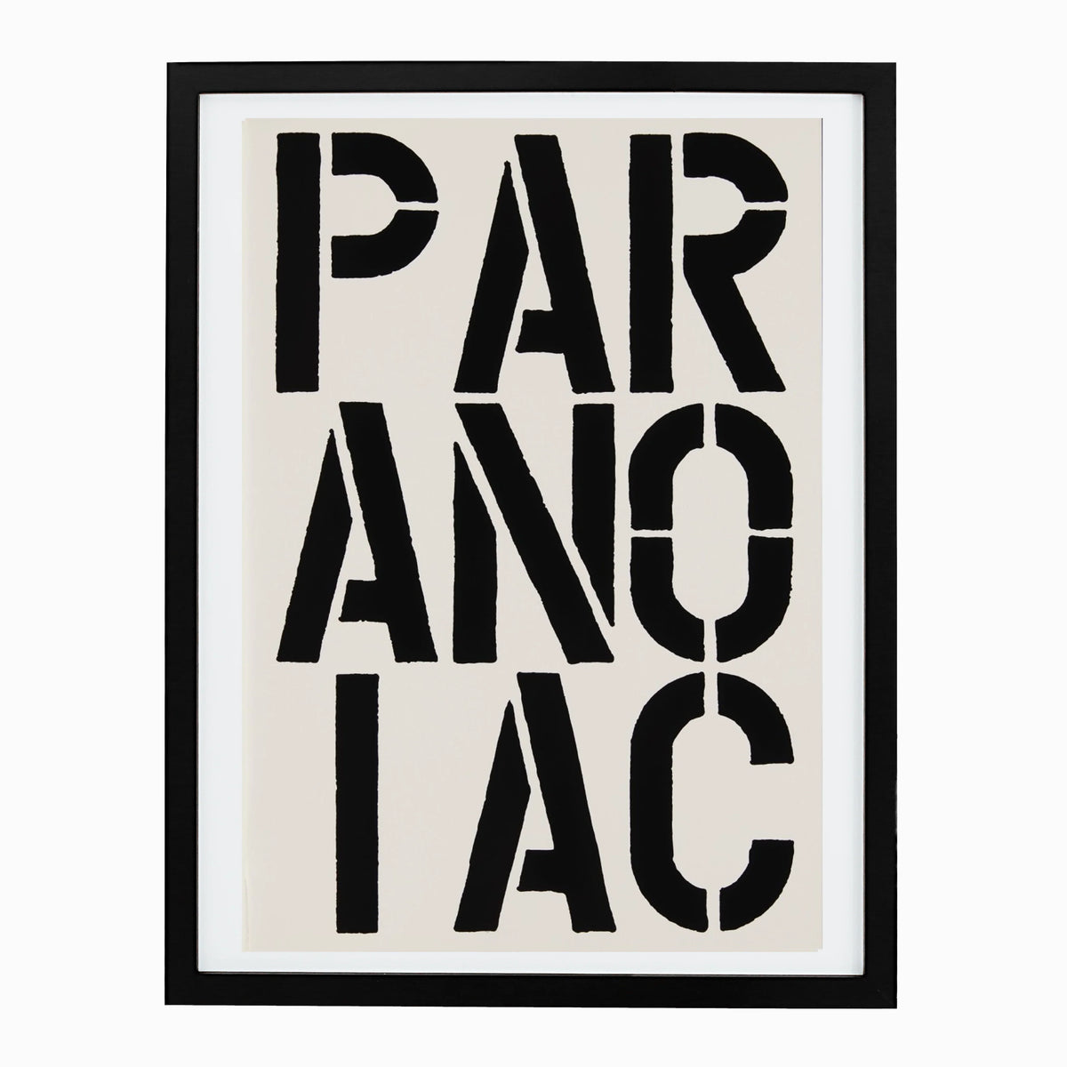 Paranoiac (page from Black Book), 1989 by  Christopher Wool