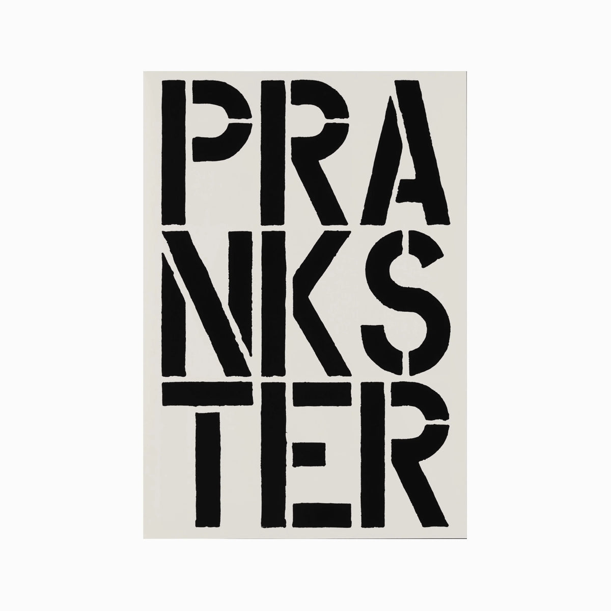 Prankster (page from Black Book), 1989 by  Christopher Wool