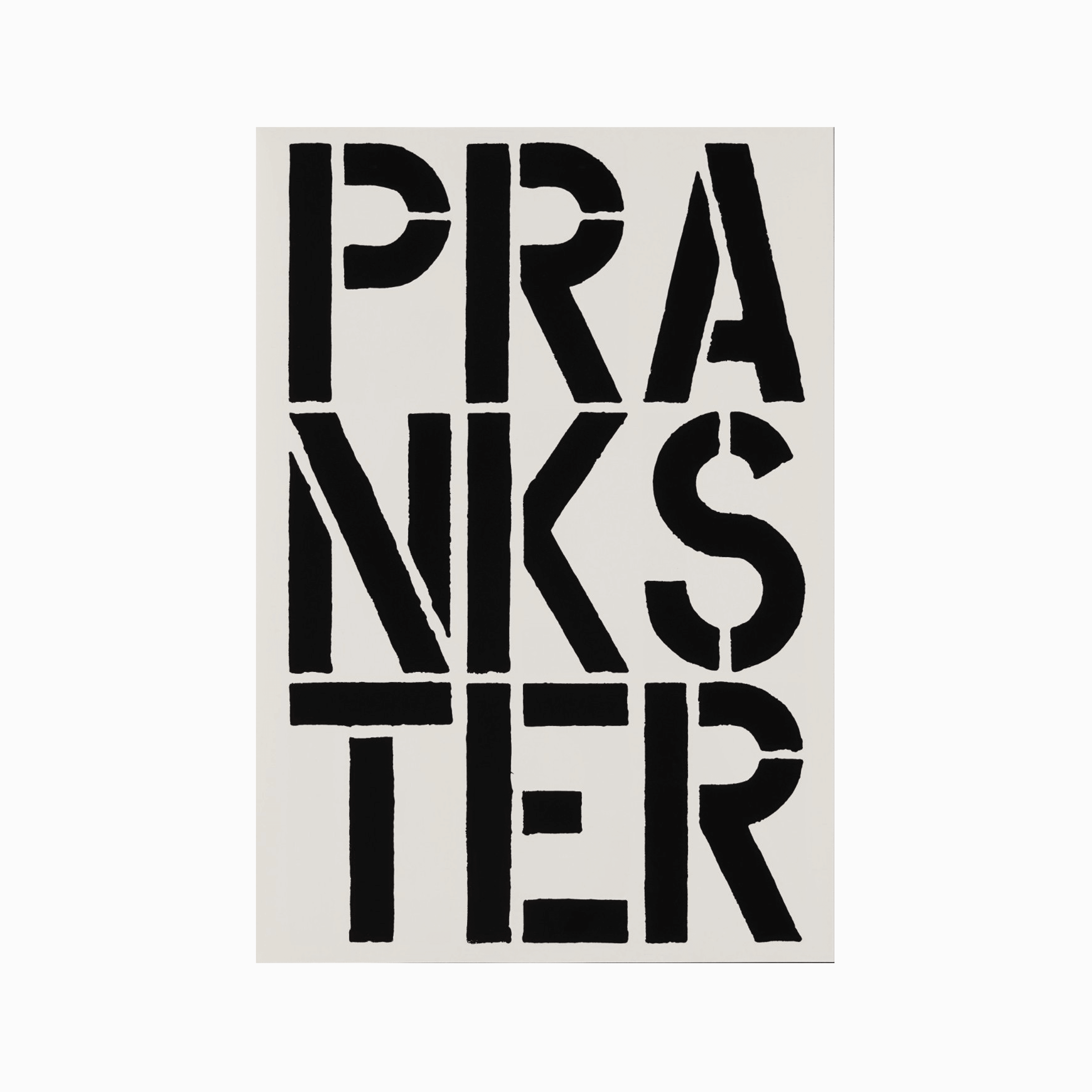 Prankster (page from Black Book), 1989 by  Christopher Wool