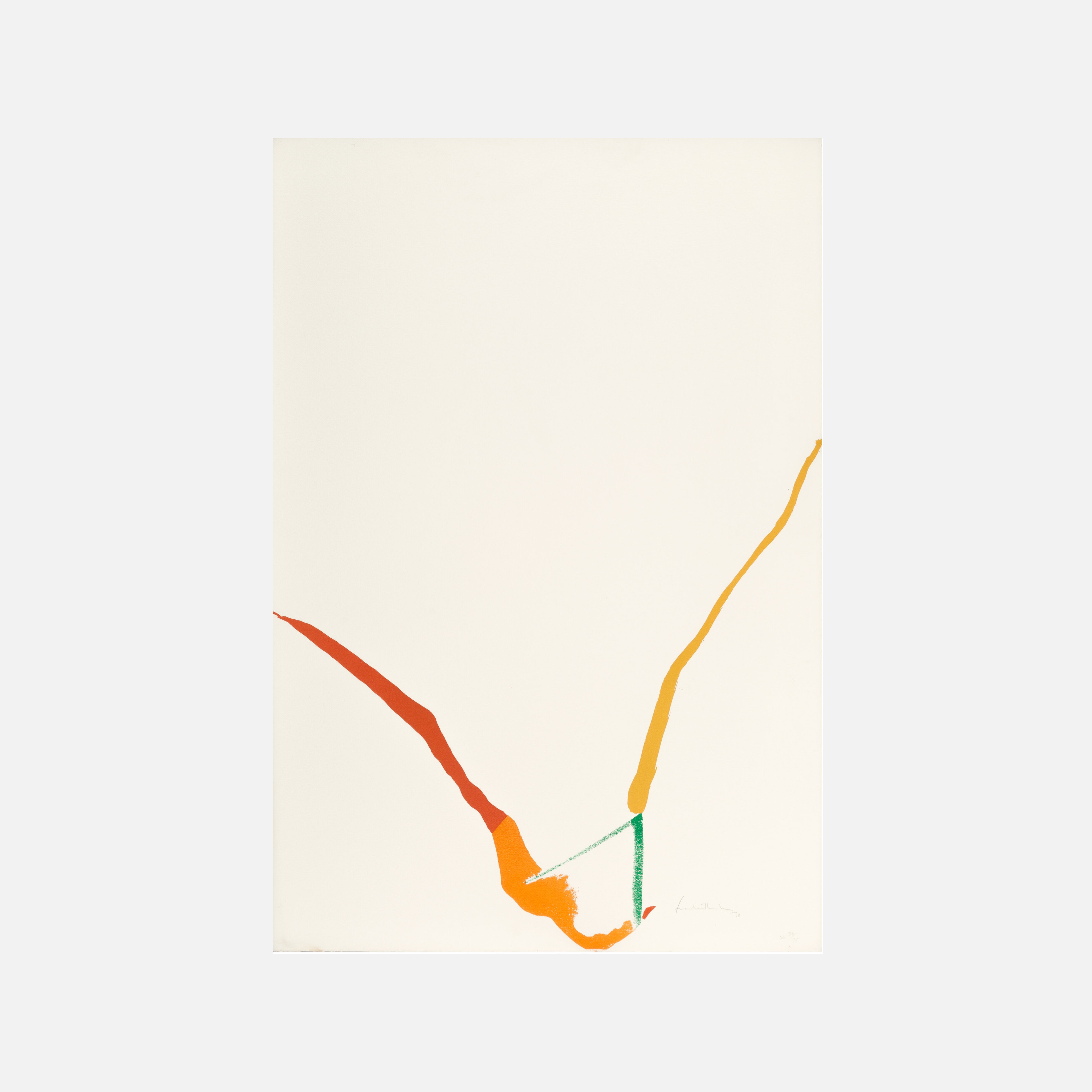 What Red Lines Can Do (Harrison 23), 1970 by  Helen Frankenthaler