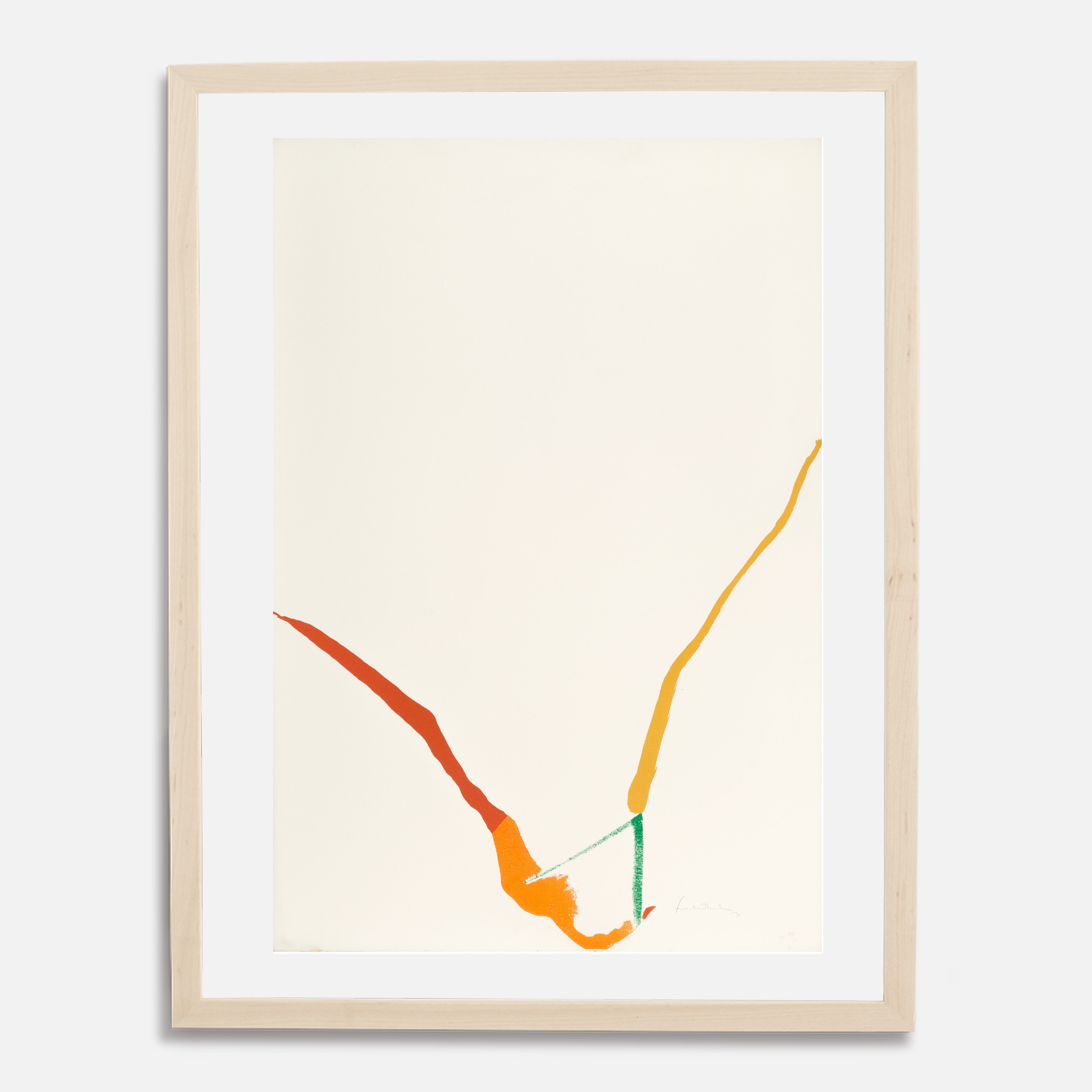 What Red Lines Can Do (Harrison 23), 1970 by  Helen Frankenthaler