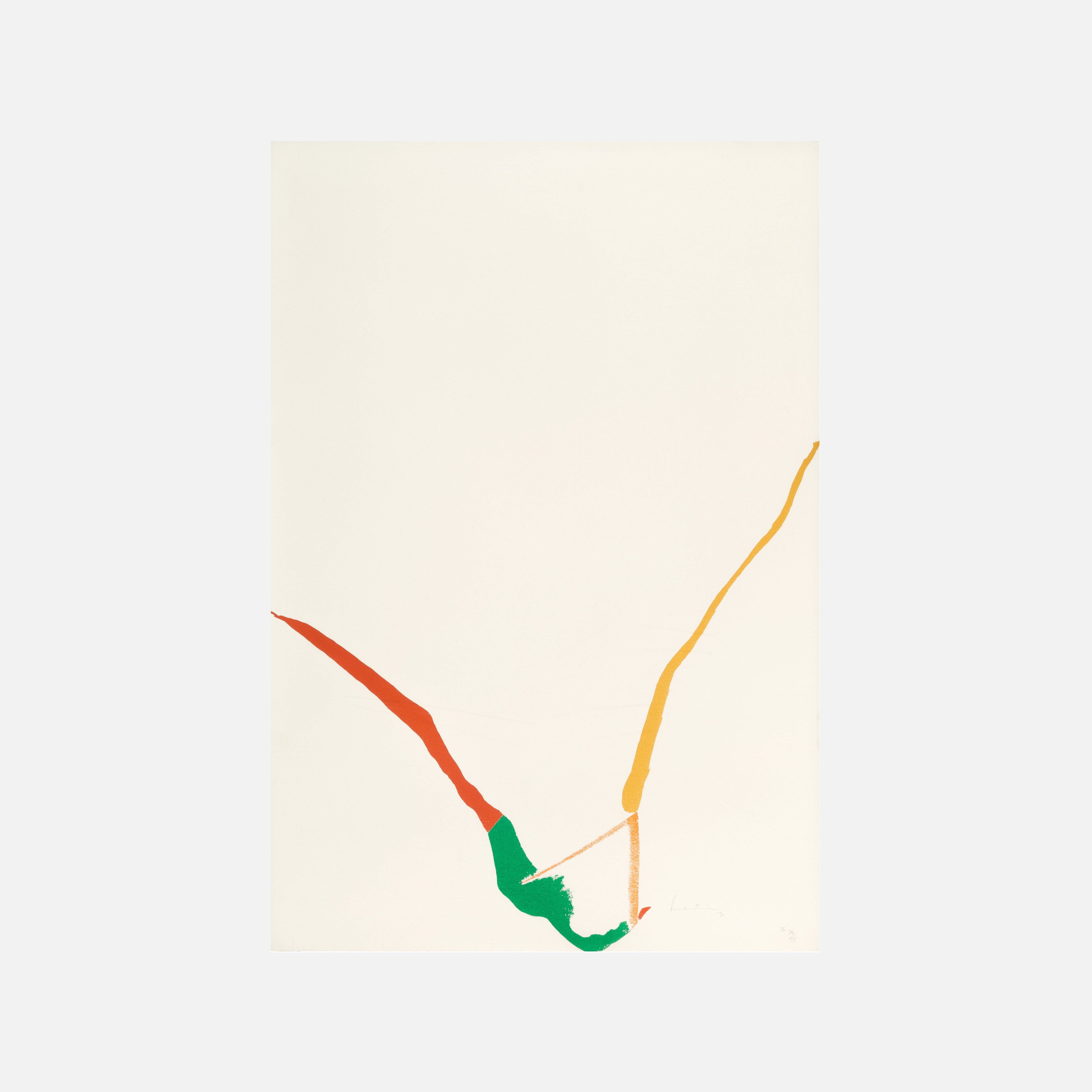 What Red Lines Can Do (Harrison 24), 1970 by  Helen Frankenthaler