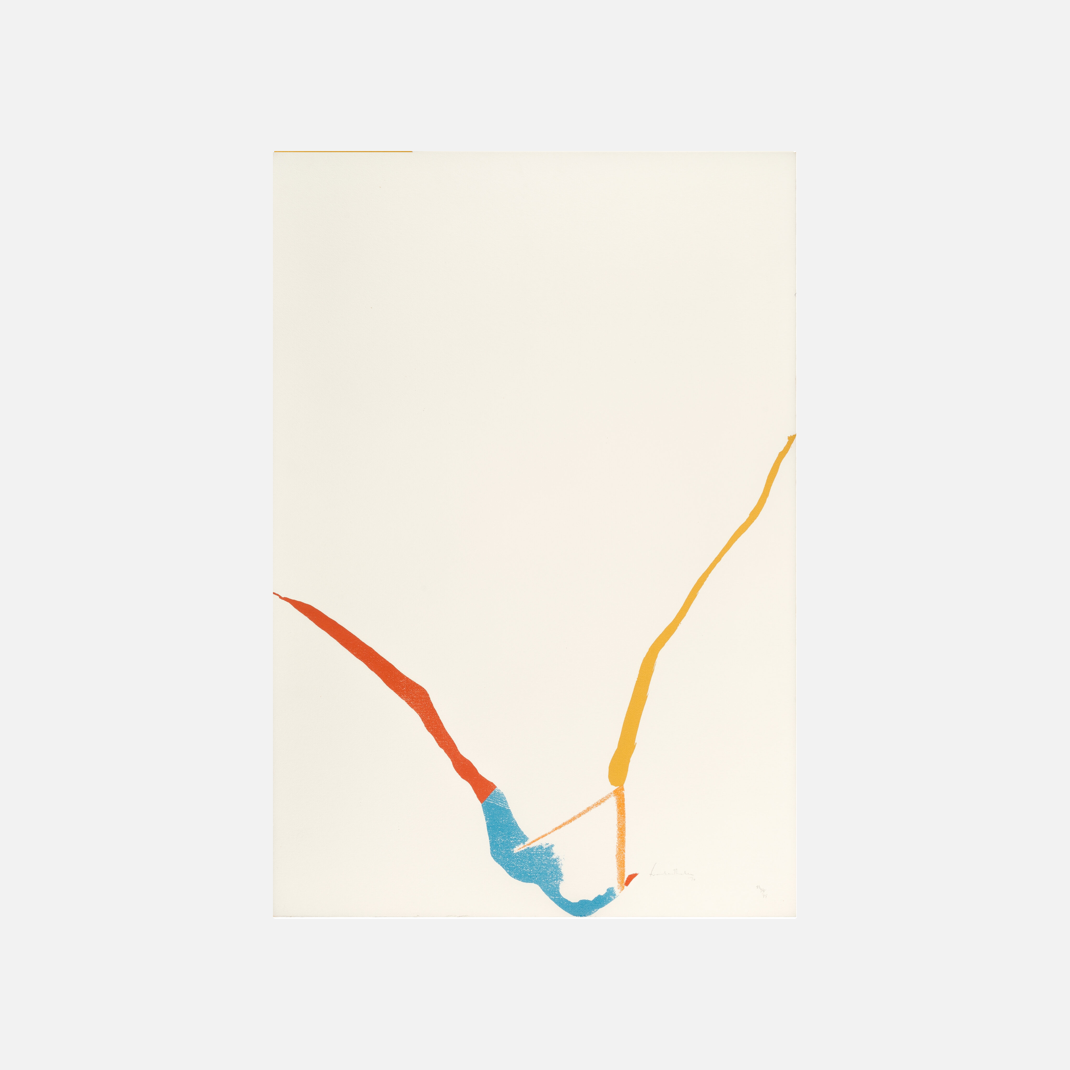 What Red Lines Can Do (Harrison 25), 1970 by  Helen Frankenthaler