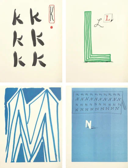 Hockney’s Alphabet, 1991 by David Hockney by  David Hockney