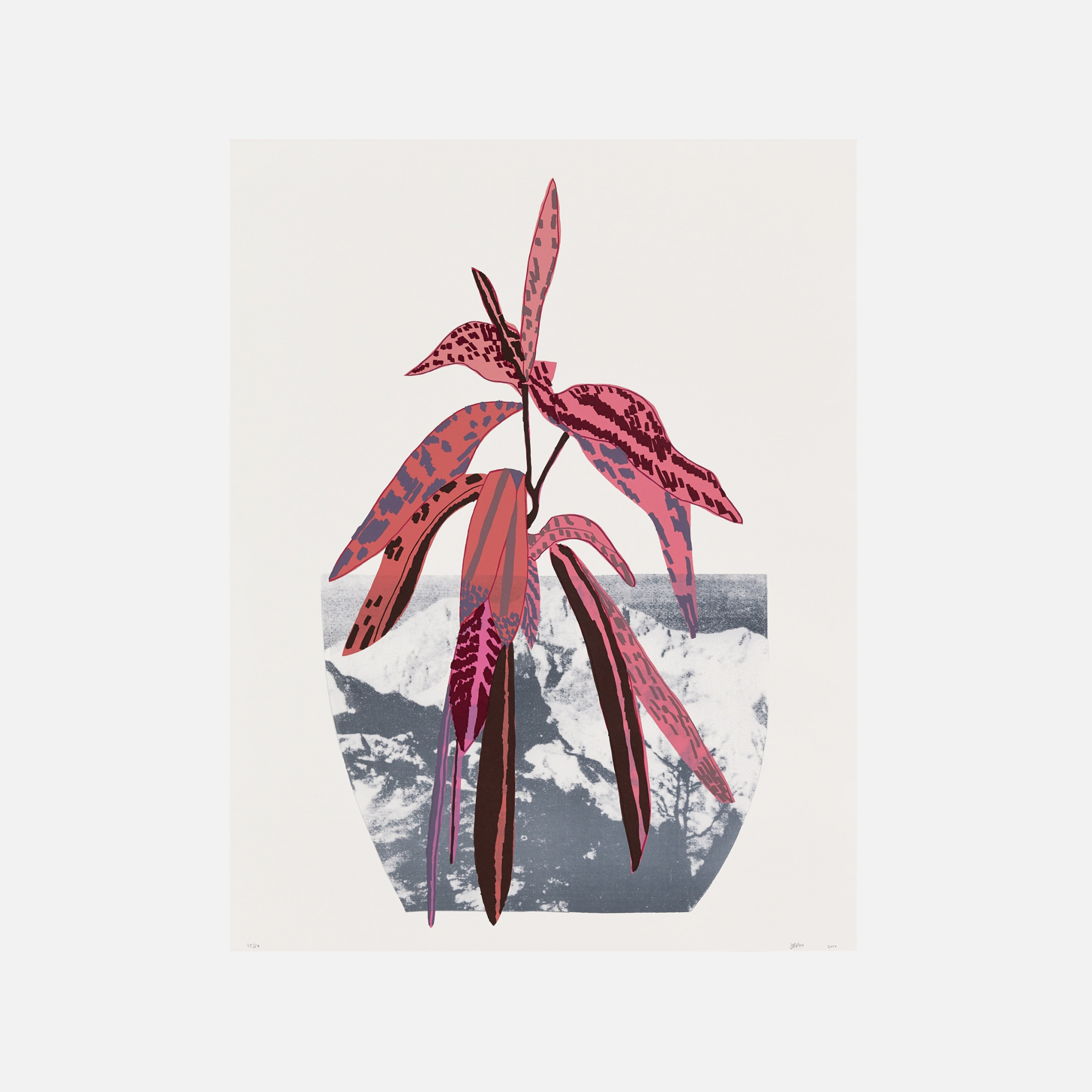 Untitled (Red), 2014 by  Jonas Wood